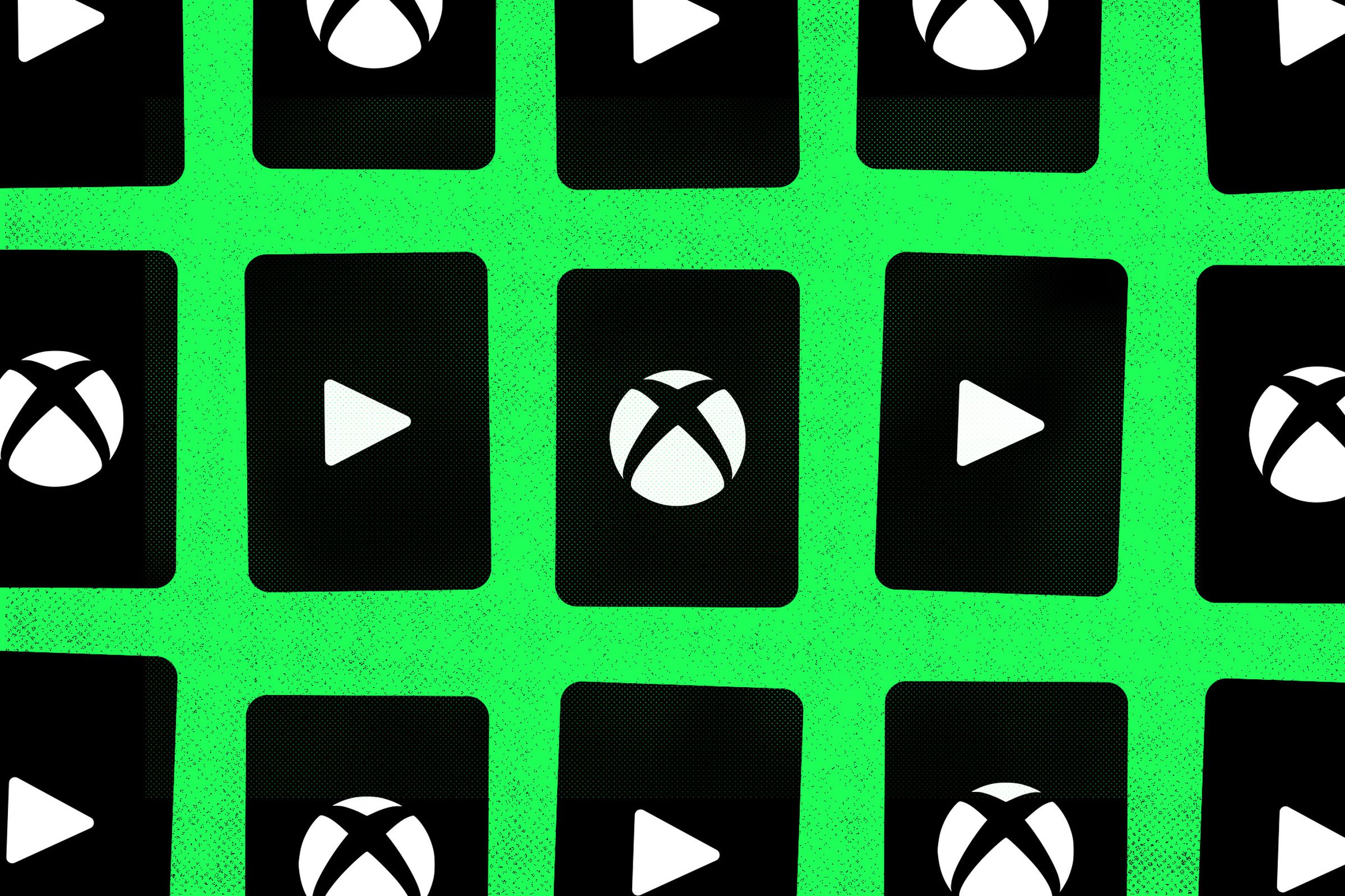 Illustration of Xbox and play logos