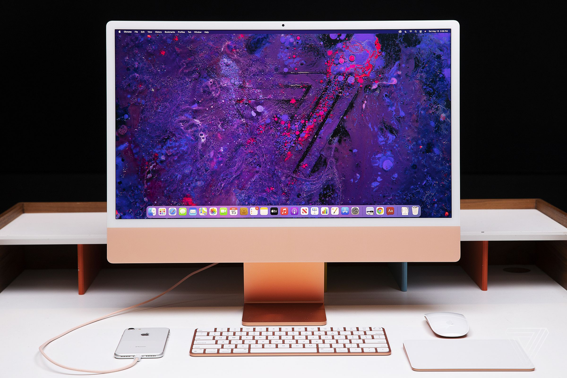 Apple’s new M1-equipped iMac.