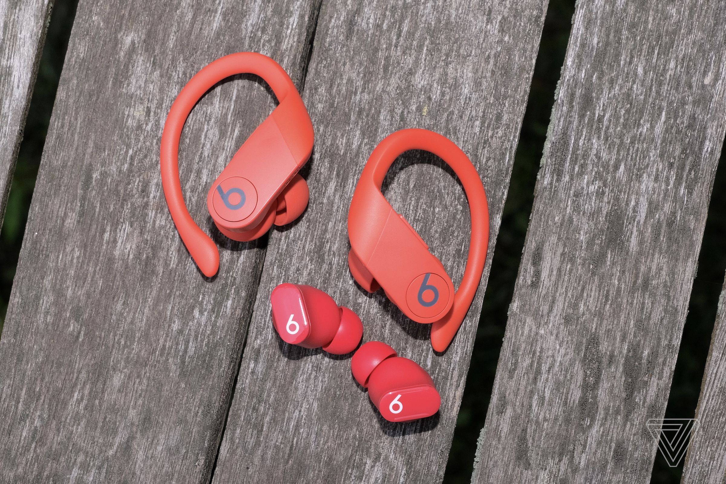 The Beats Studio Buds are much smaller than the previous Powerbeats Pro.