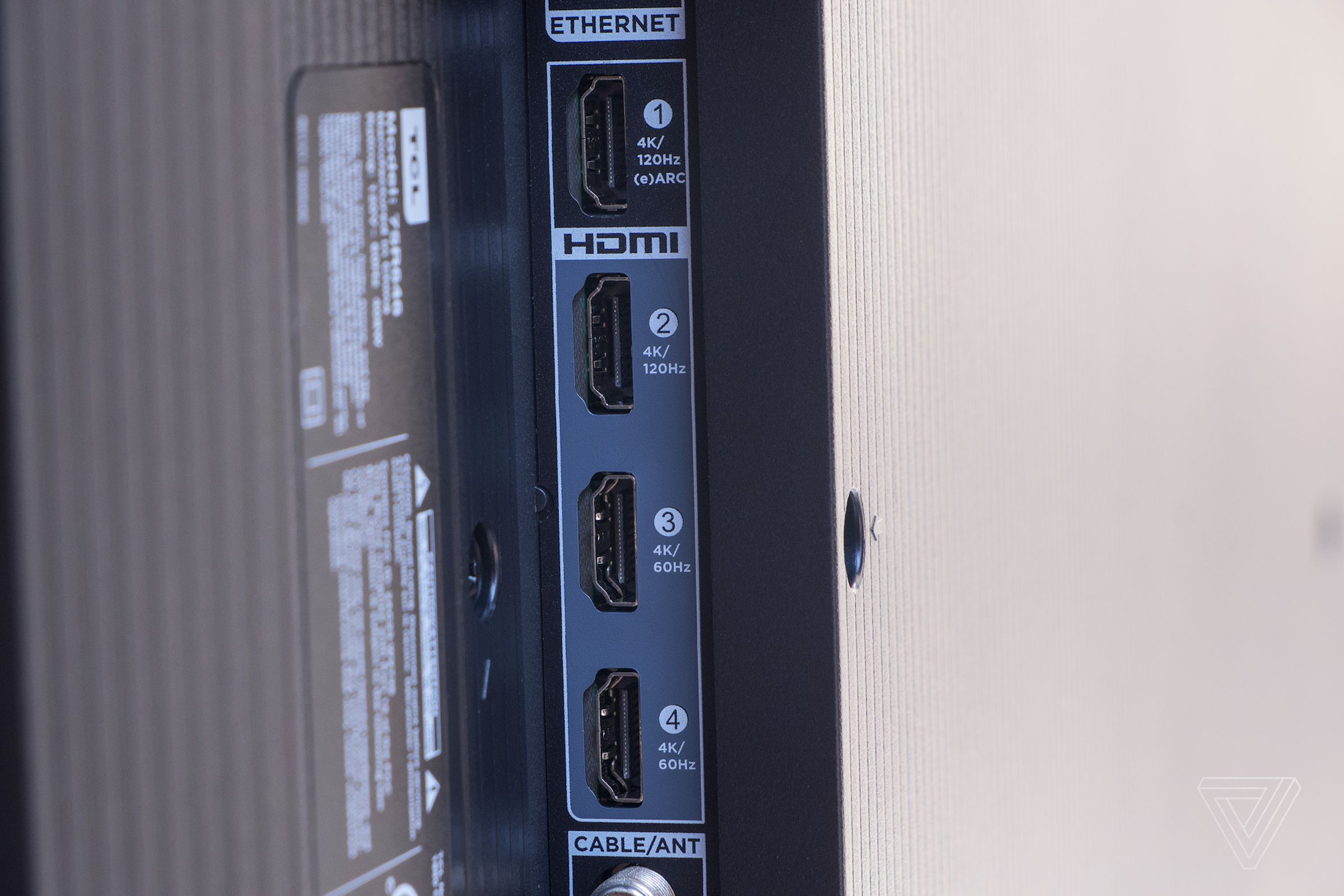 The 6-series with Google TV has two full-spec HDMI 2.1 ports.