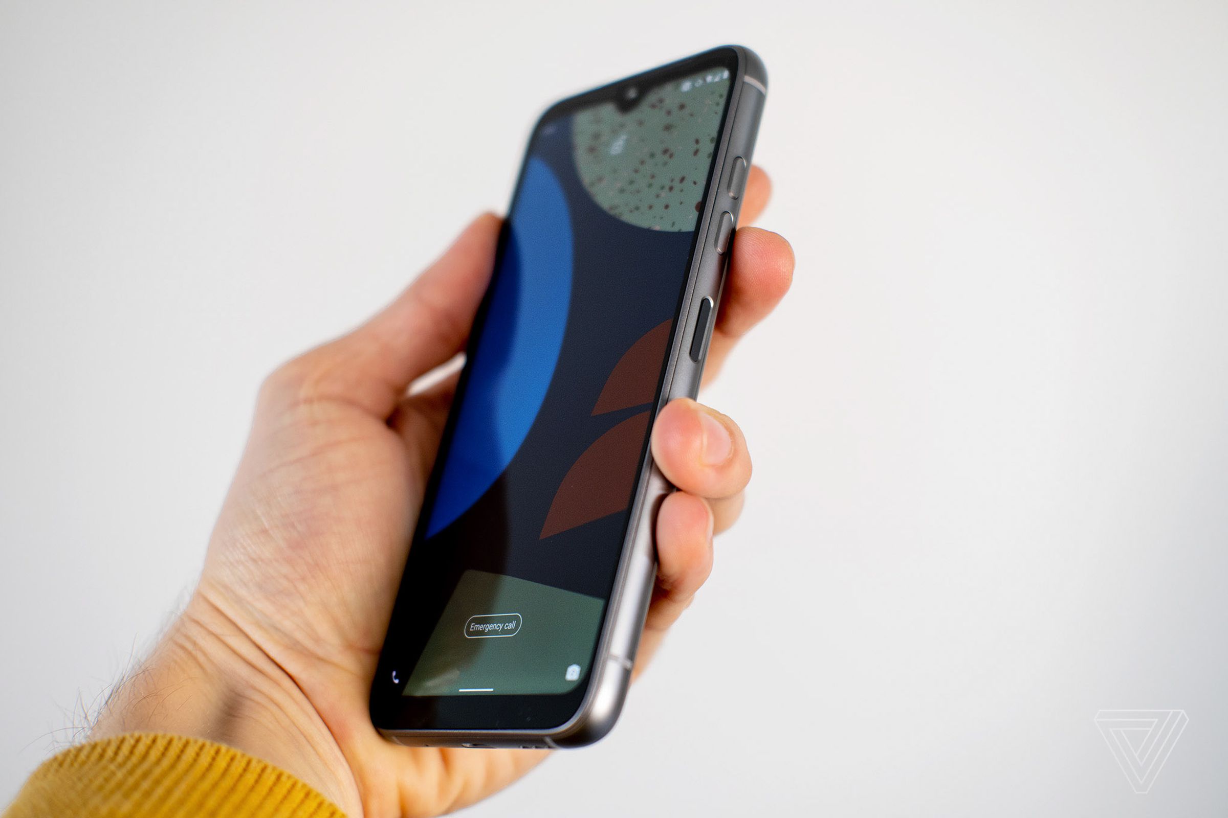 The phone’s side-mounted fingerprint sensor.