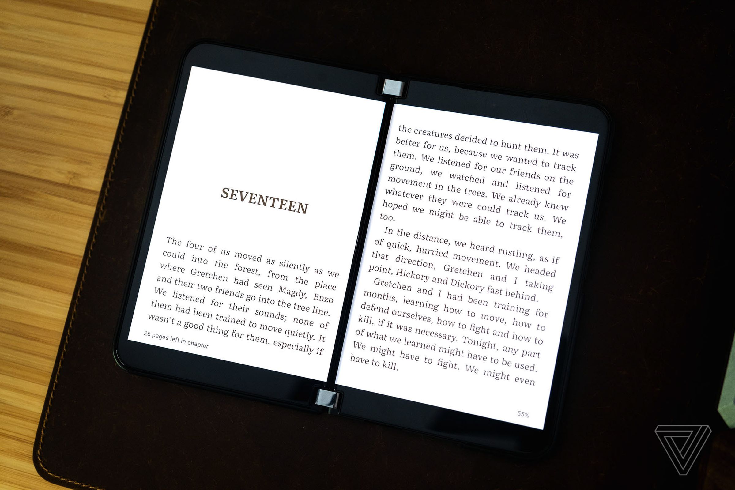 Reading ebooks is one of the best experiences on the Duo 2.
