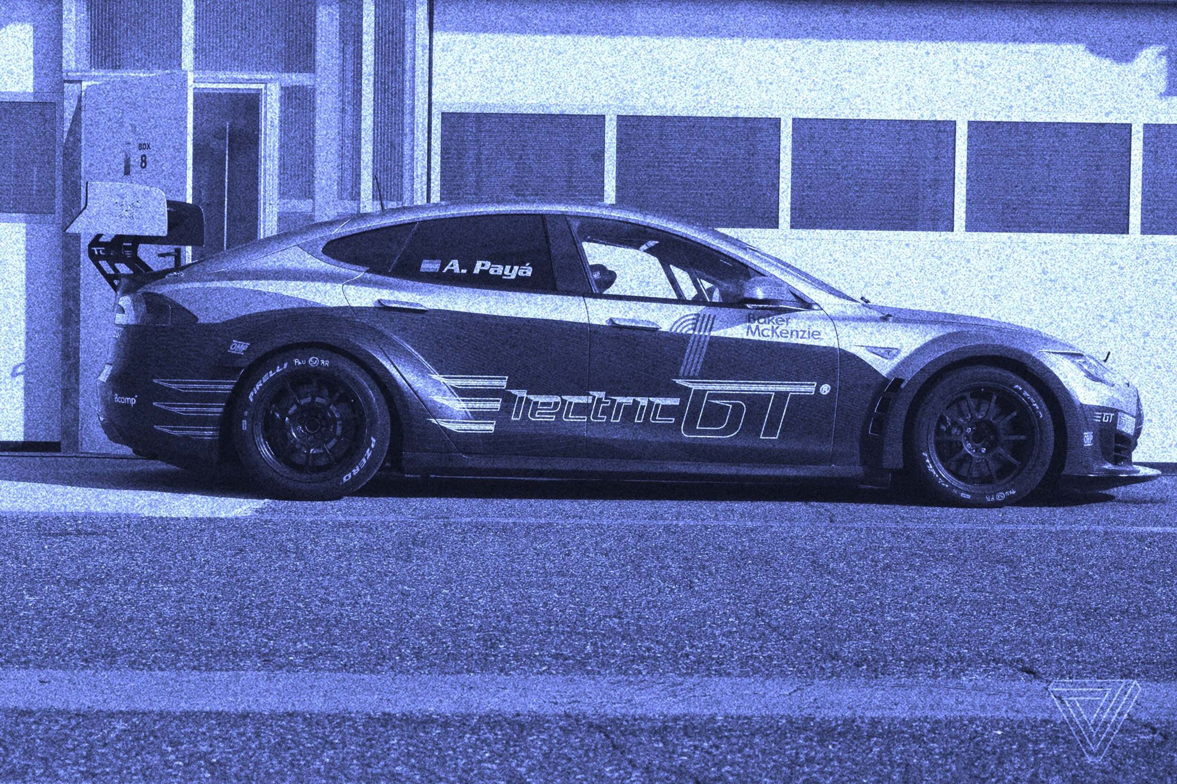 Electric GT’s racing Tesla.