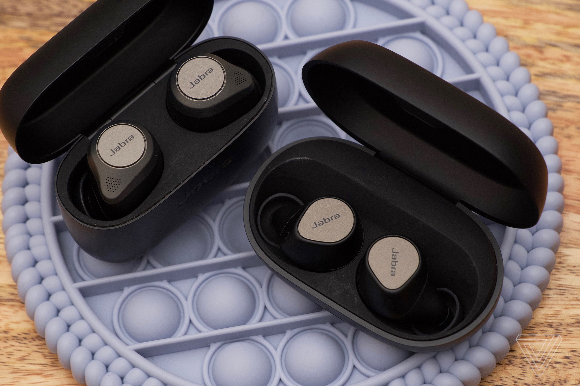 The new earbuds have a sleeker design than Jabra’s past efforts.