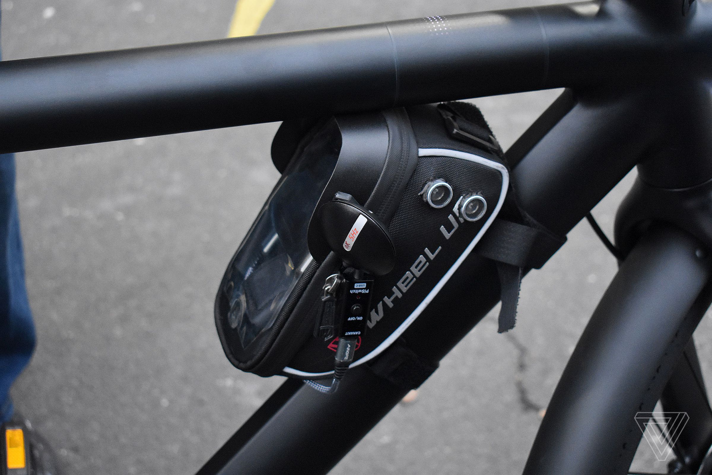 A sensor used by NYU researchers to gather data about bike usage. 