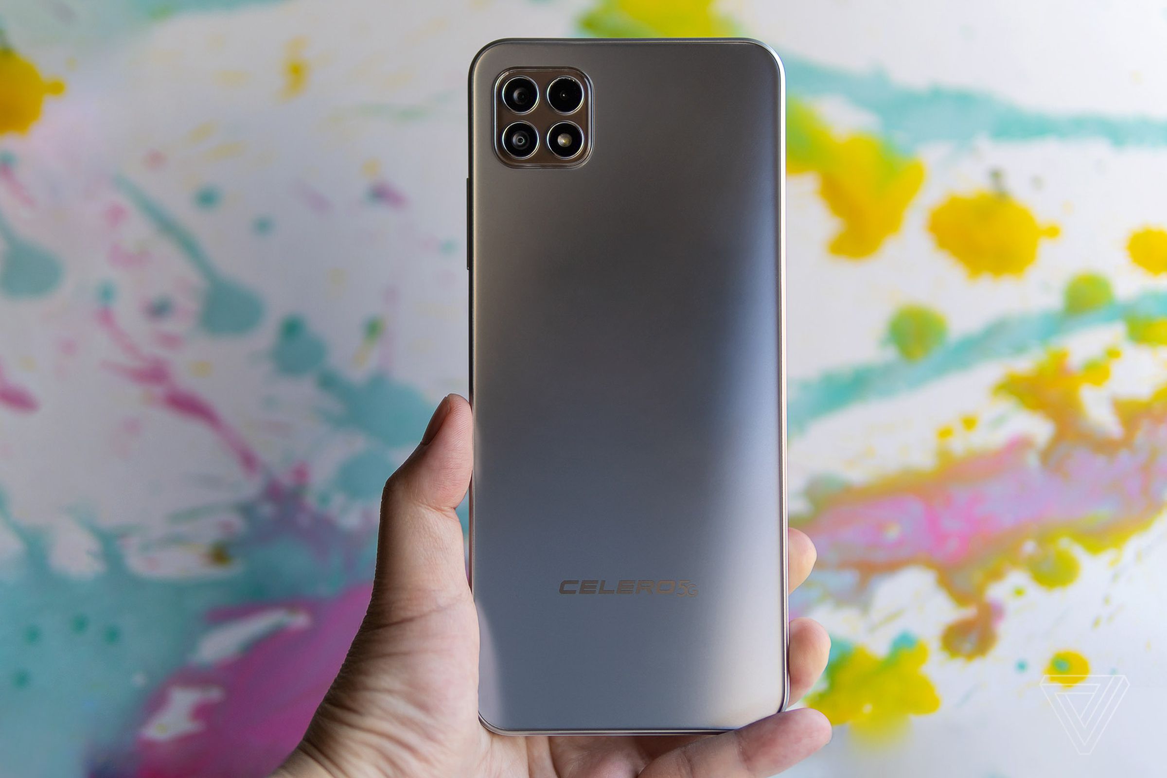 Celero 5G’s silver back cover