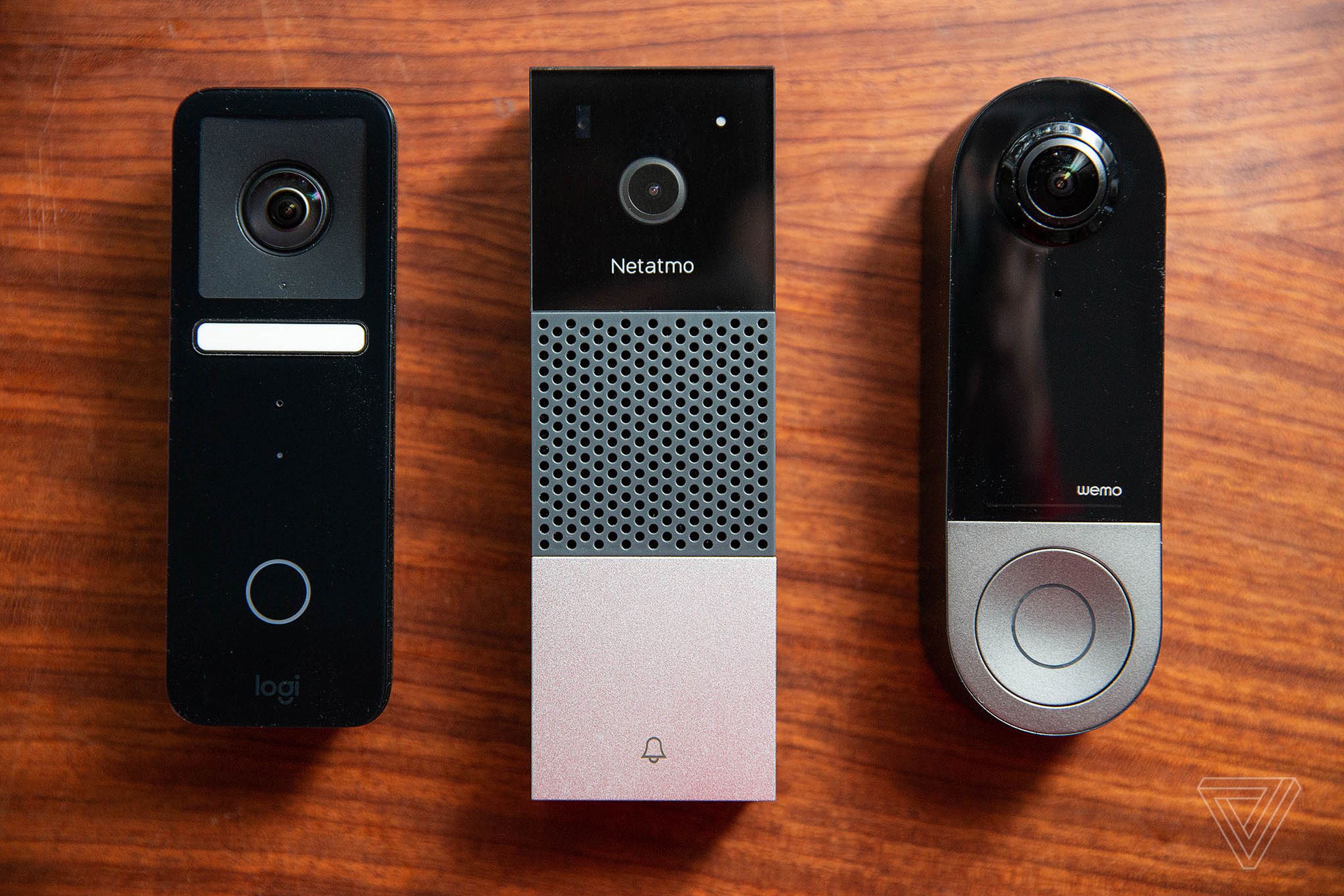 The HomeKit-compatible Logitech, Netatmo and Belkin Wemo video doorbells.