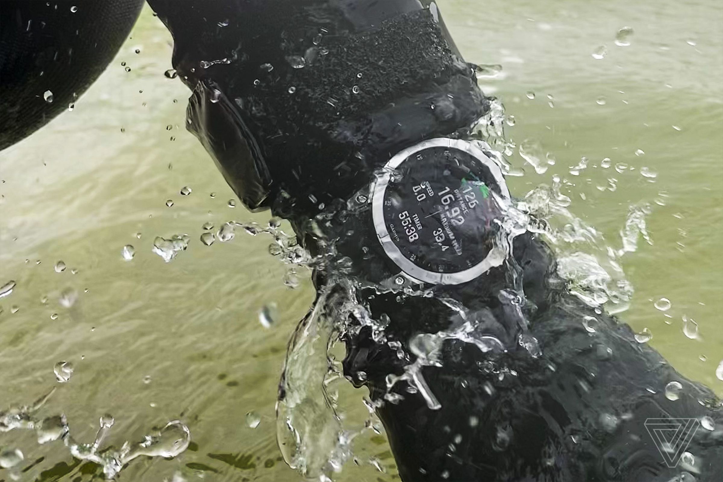Waterproof up to 100 meters, something Apple can’t claim.