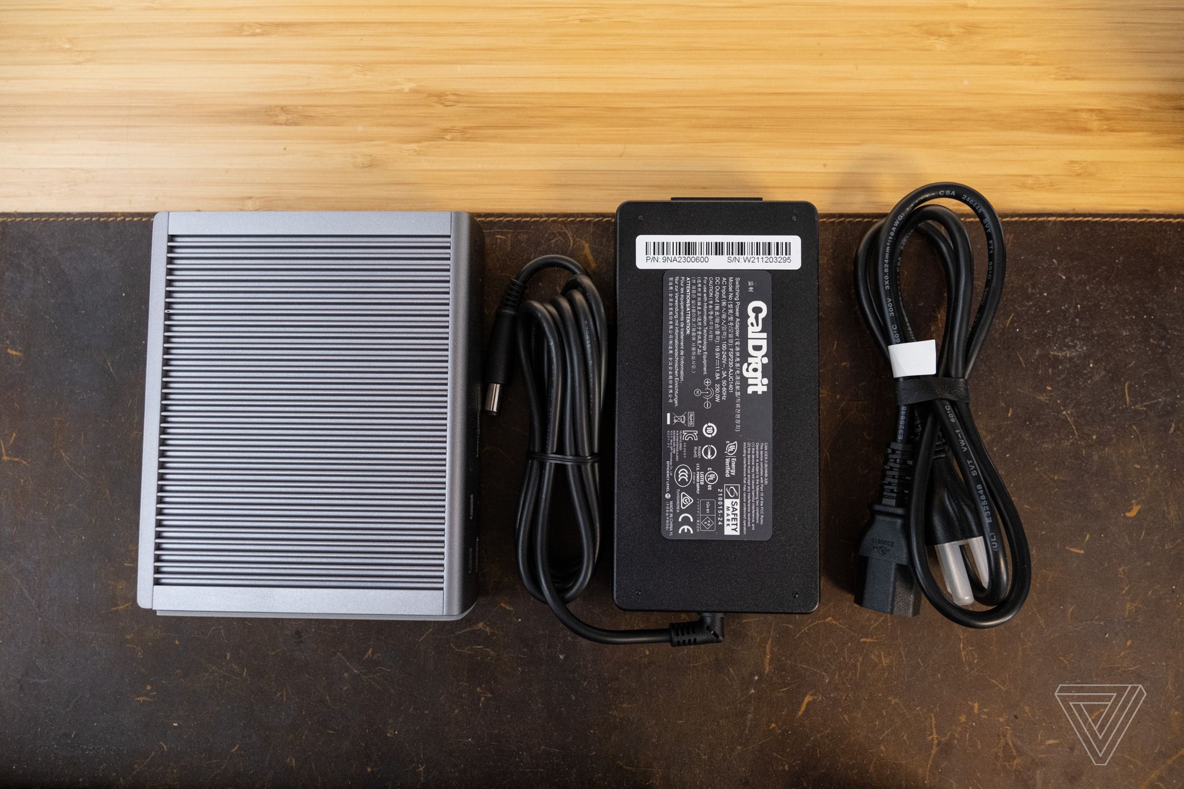 The TS4 uses a large external power brick to provide juice for a laptop and many accessories.