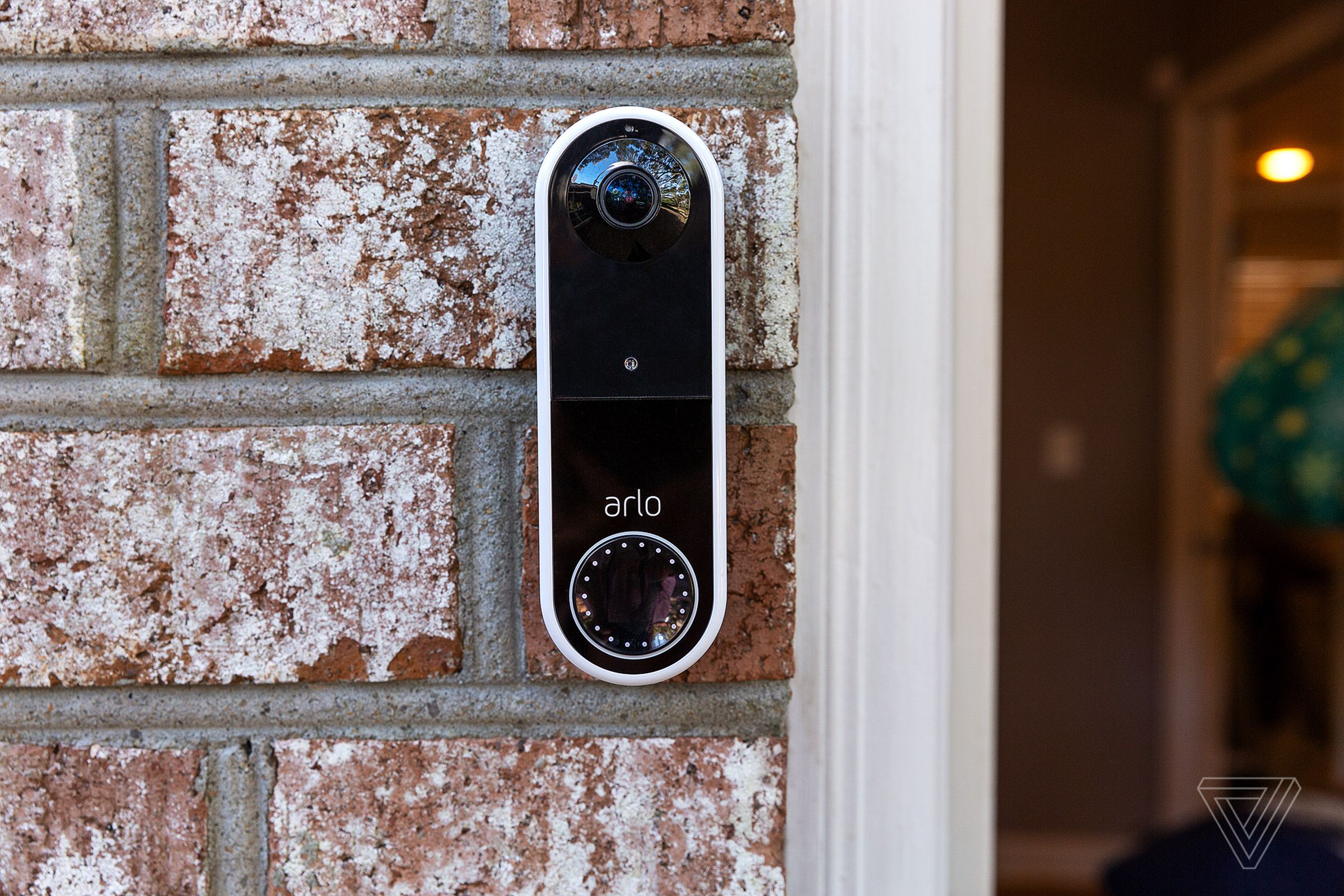 The white version of the Arlo wire-free video doorbell is currently selling for less than the black model, which is also discounted.