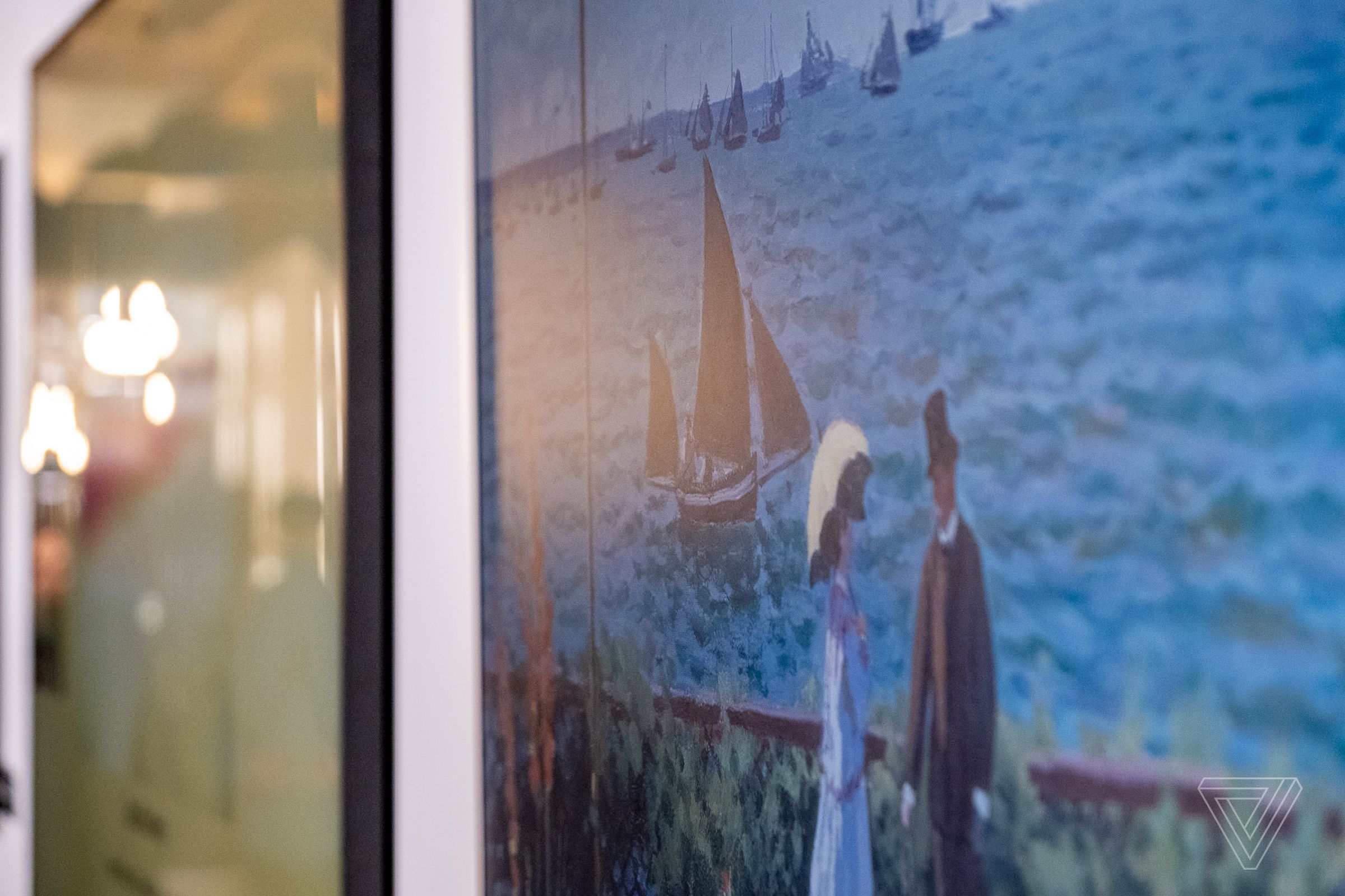 Yep, that’s Samsung’s The Frame TV — not a canvas painting.