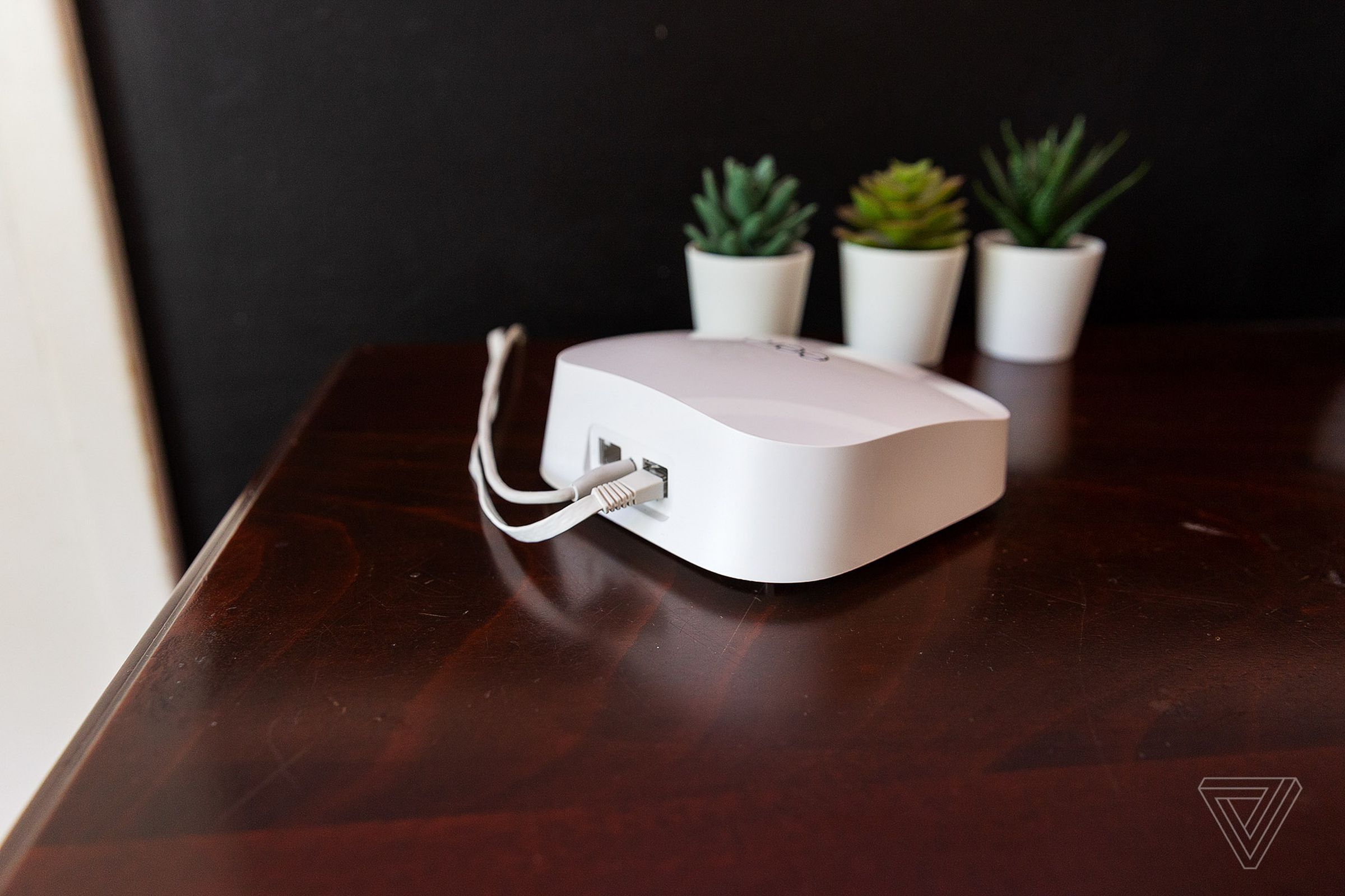 Eero’s rely on a wireless backhaul, although because there are two ports on each node you can setup a wired backhaul for faster, more consistent speeds.