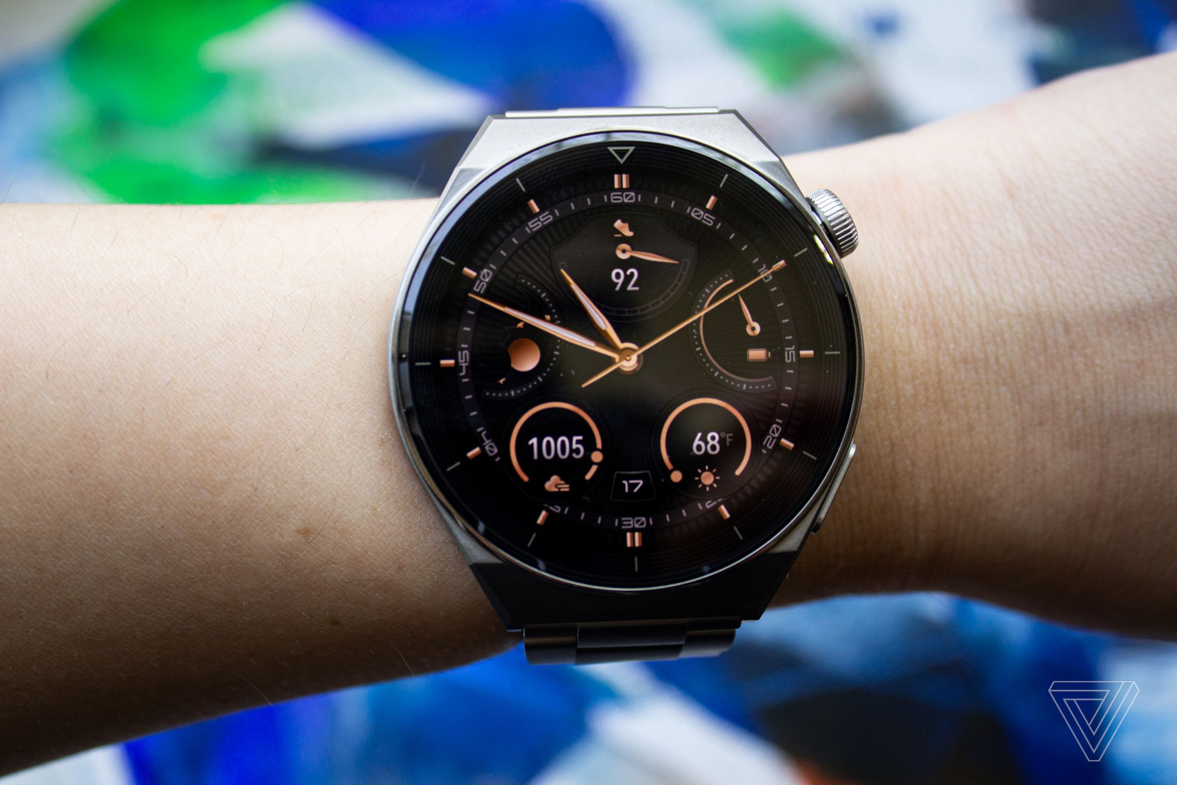 The titanium model has a nearly 47mm case.