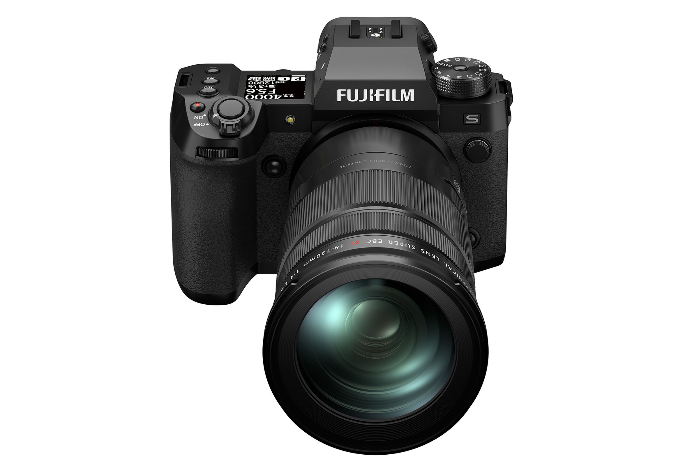 Fujifilm’s X-H2S camera with the upcoming 18-120mm powered zoom lens.