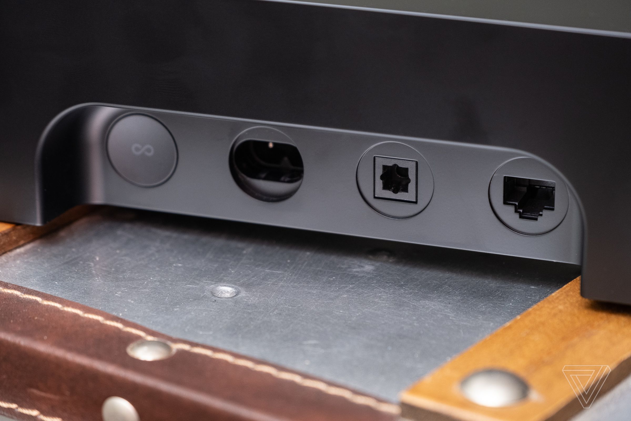 The Ray only supports optical input from TVs and doesn’t include HDMI connectivity.