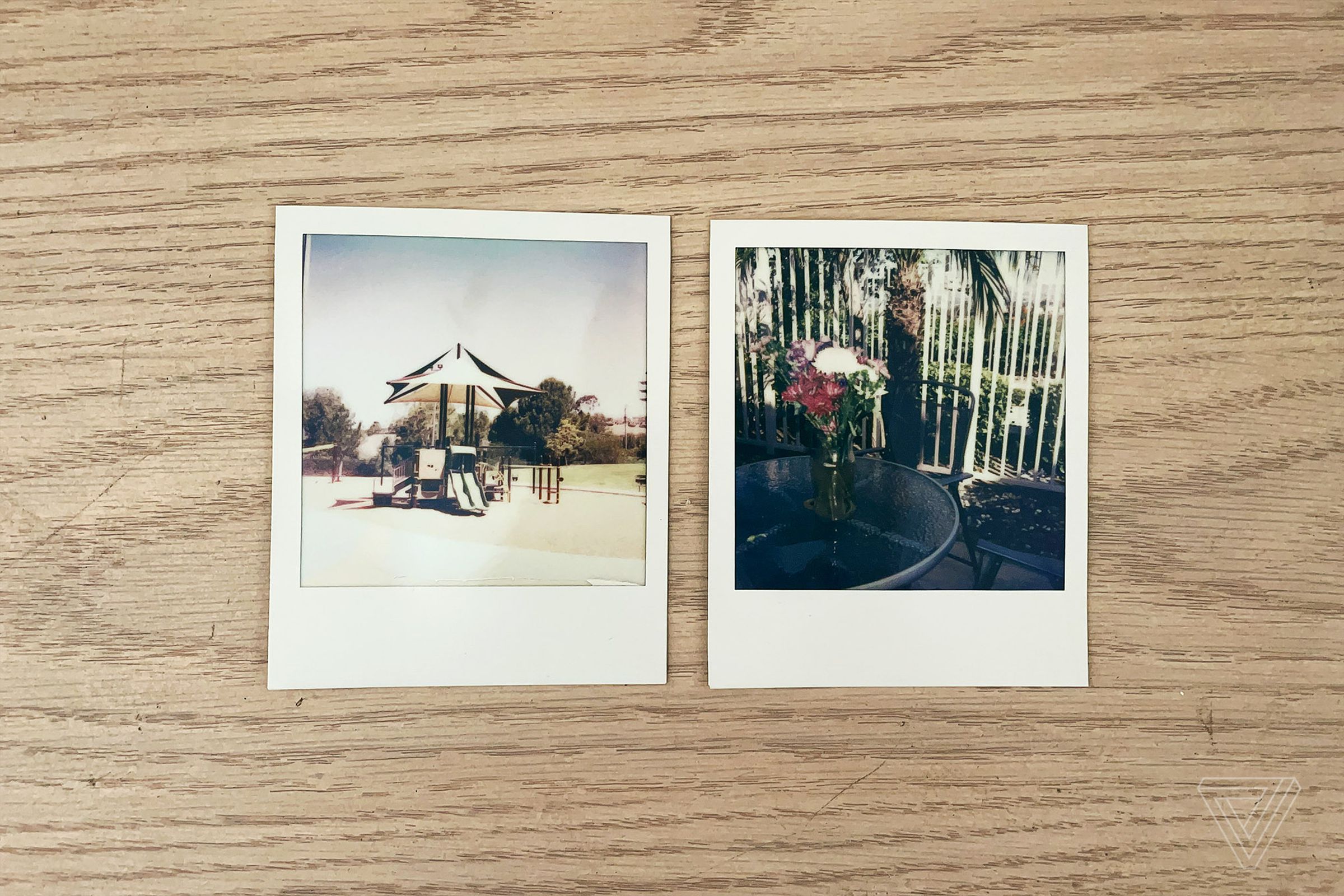 Two photos produced by the Polaroid Now Plus.