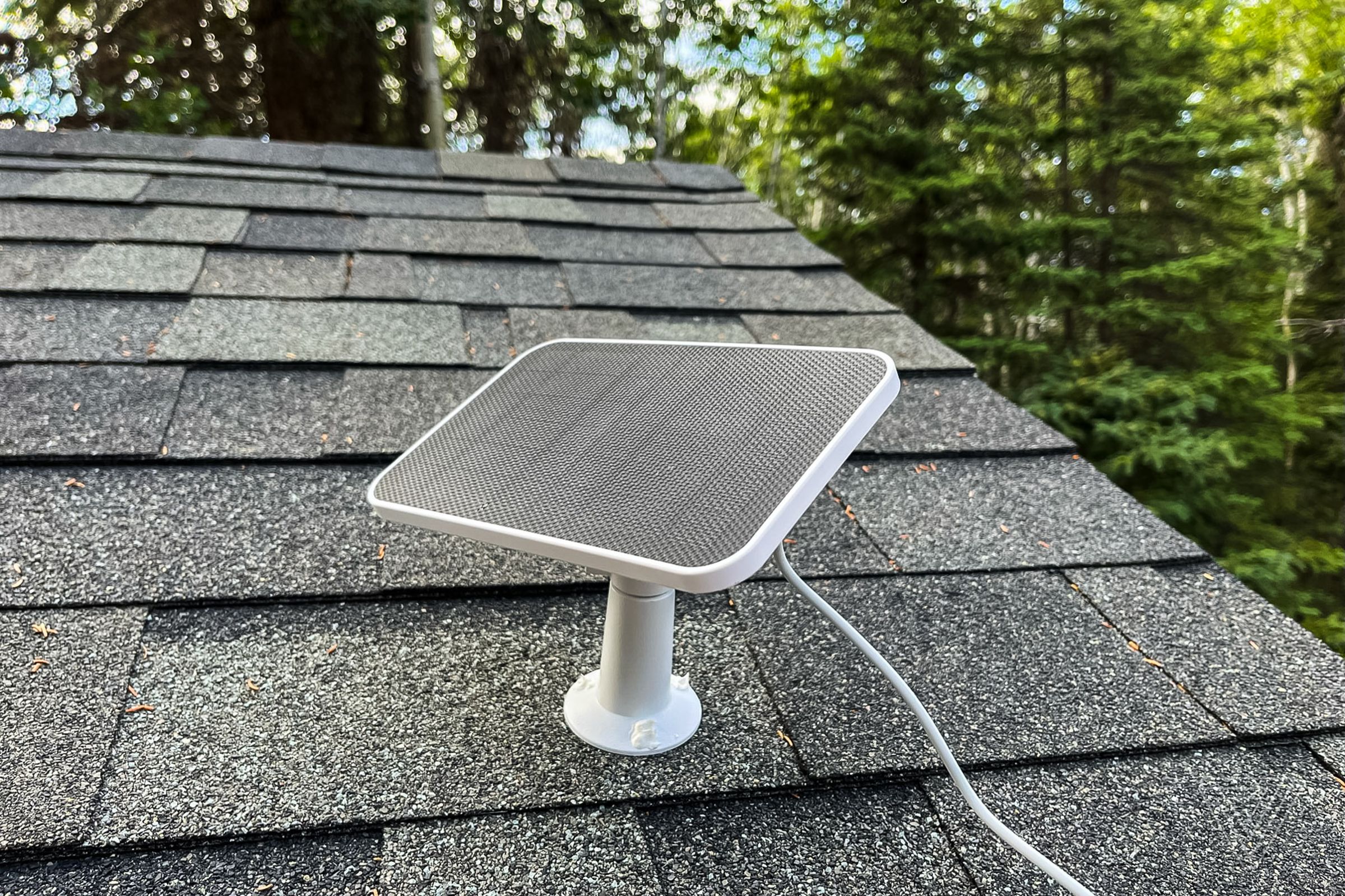 I tested the Eufy camera with its compatible solar panel charger, and it kept the camera charged above 90 percent during one week of testing.