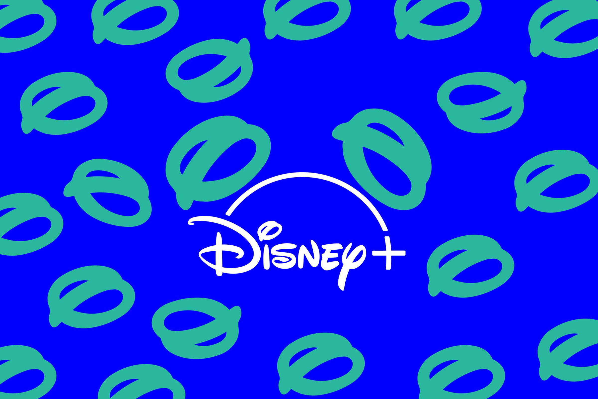 An image showing the Disney Plus logo on a blue background