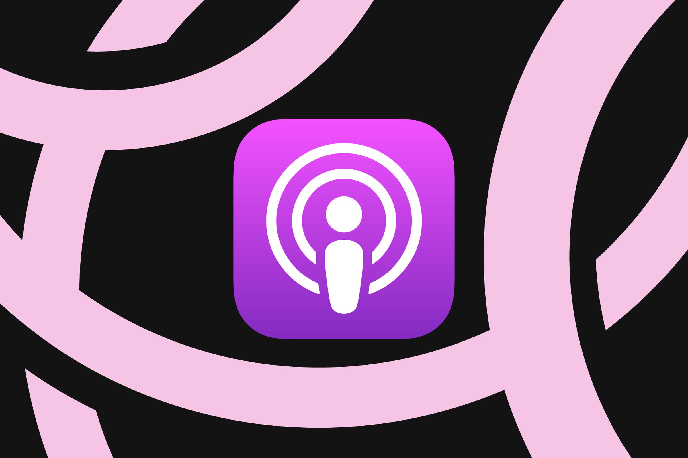 Apple Podcasts logo illustration
