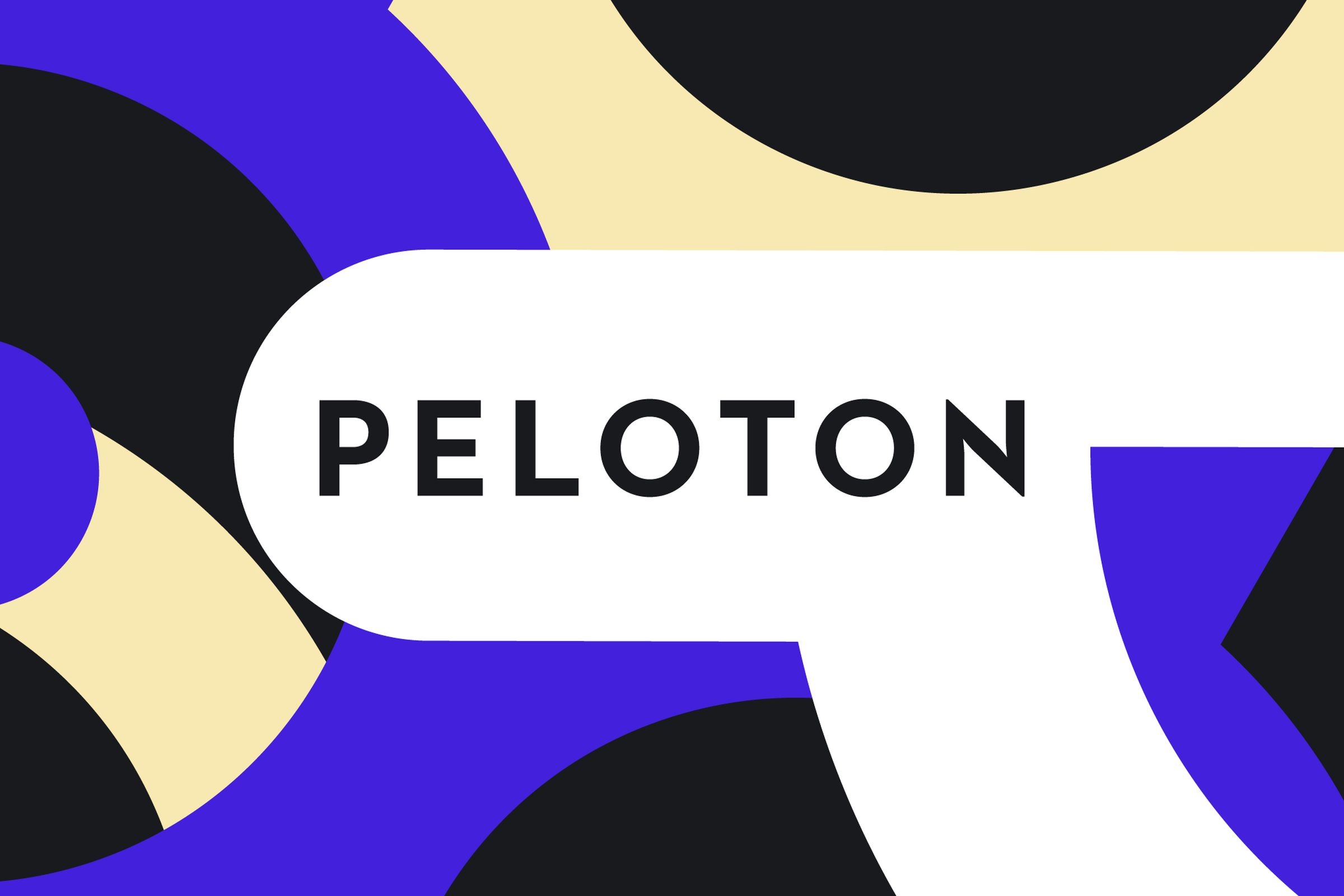 Colorful graphic image of Peloton logo