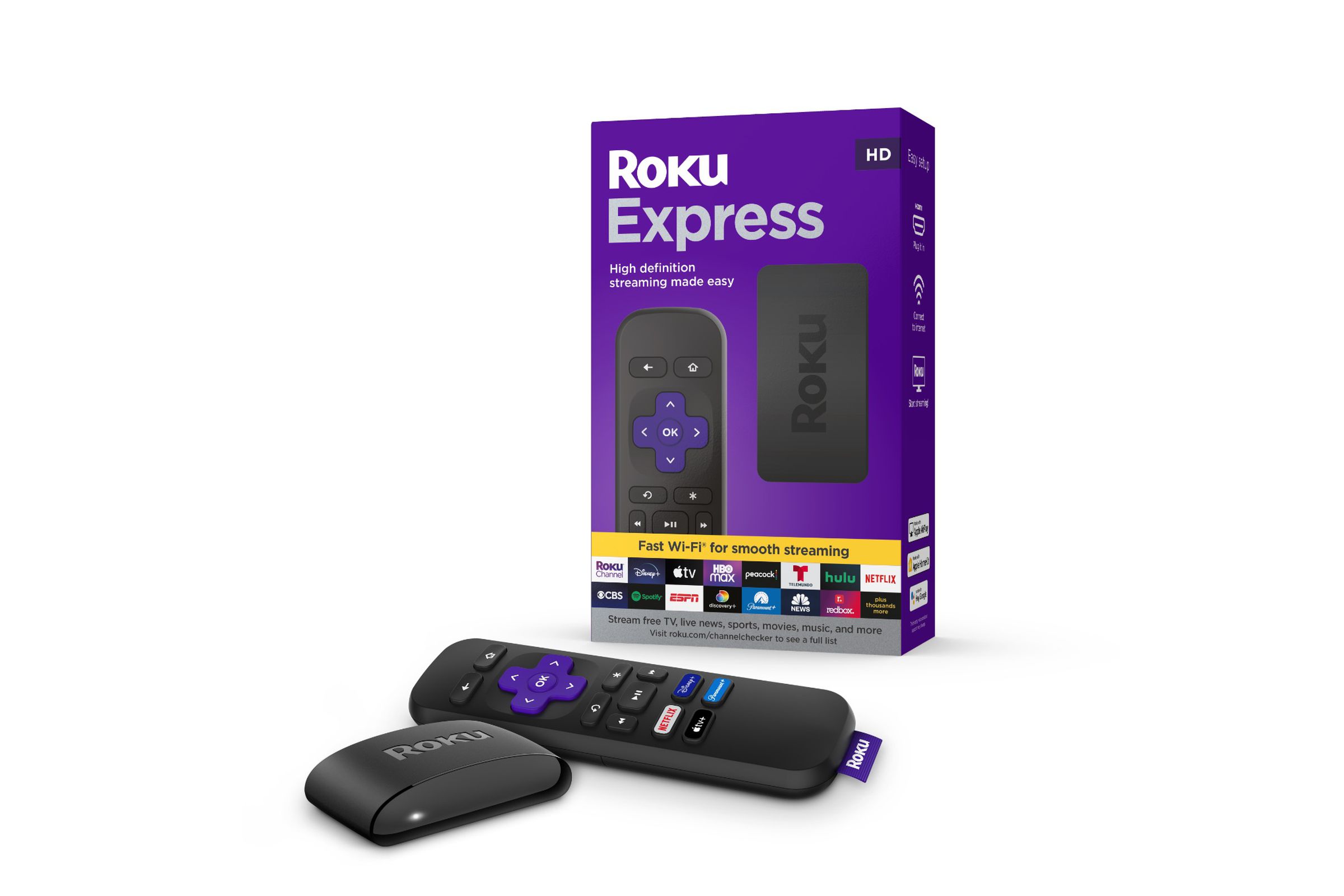 The Roku Express streams in HD and remains just $29.99.