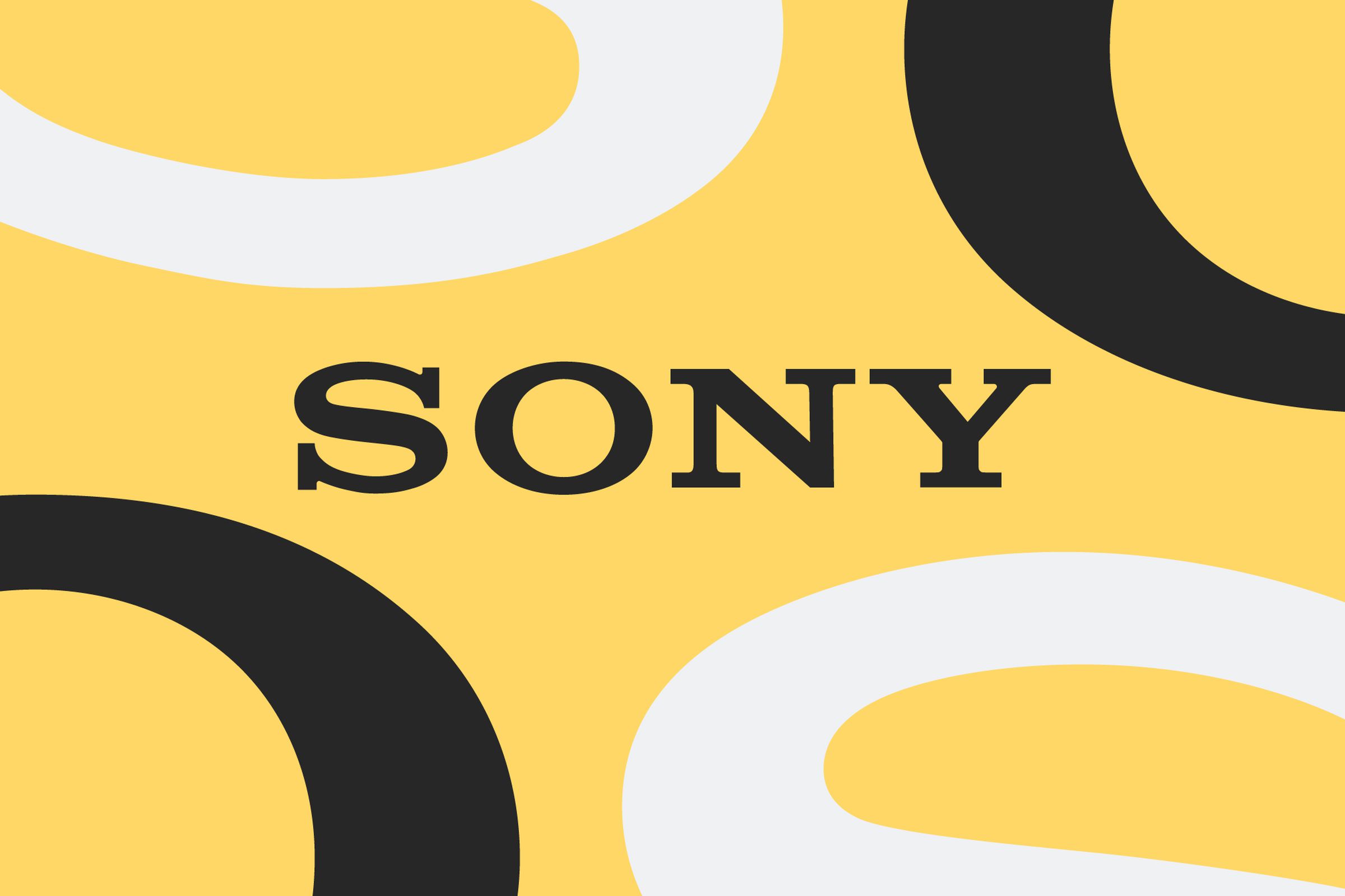 An illustration featuring the Sony logo.