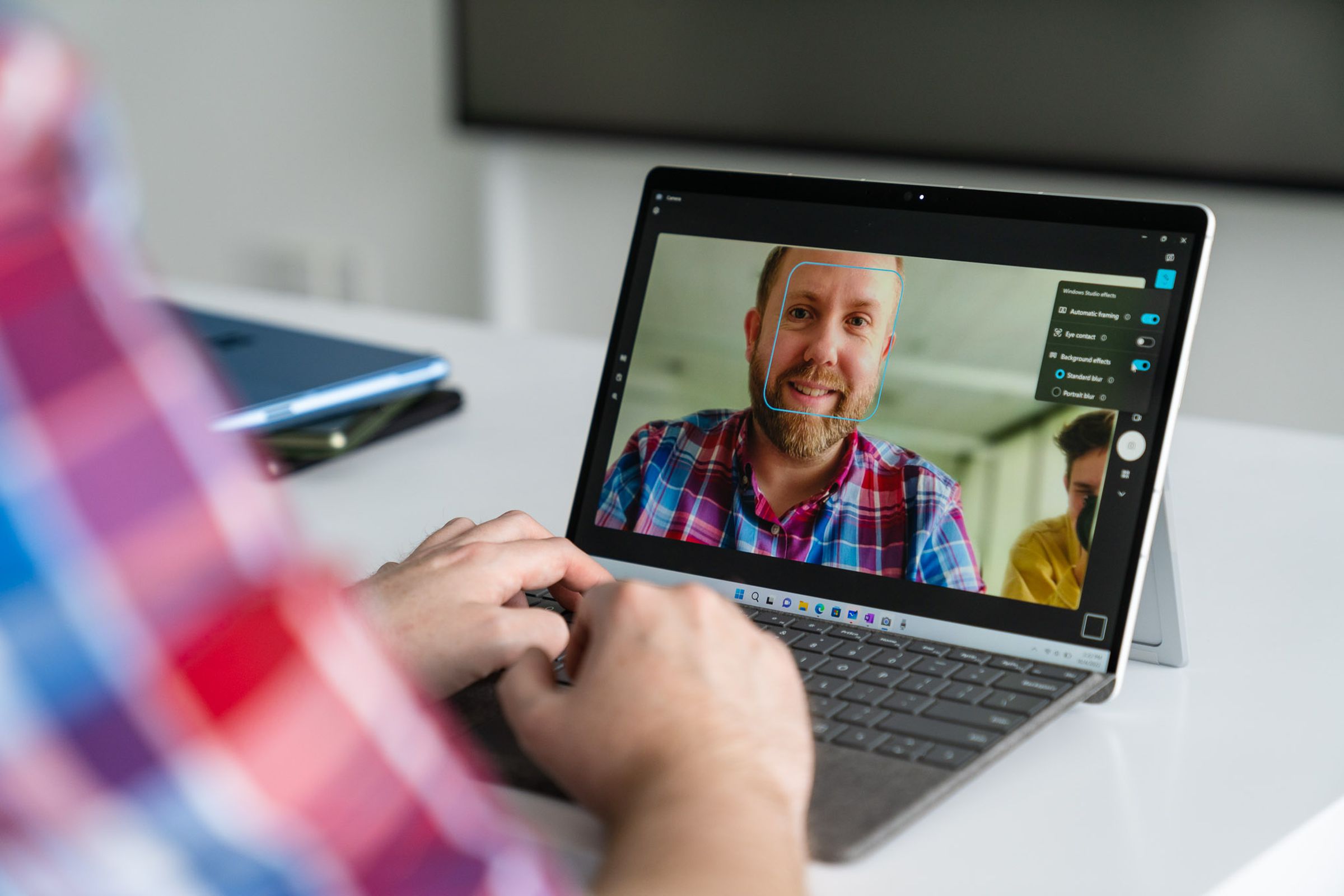 The Surface Pro 9 with SQ3 has a special chip that boosts audio and video calls.