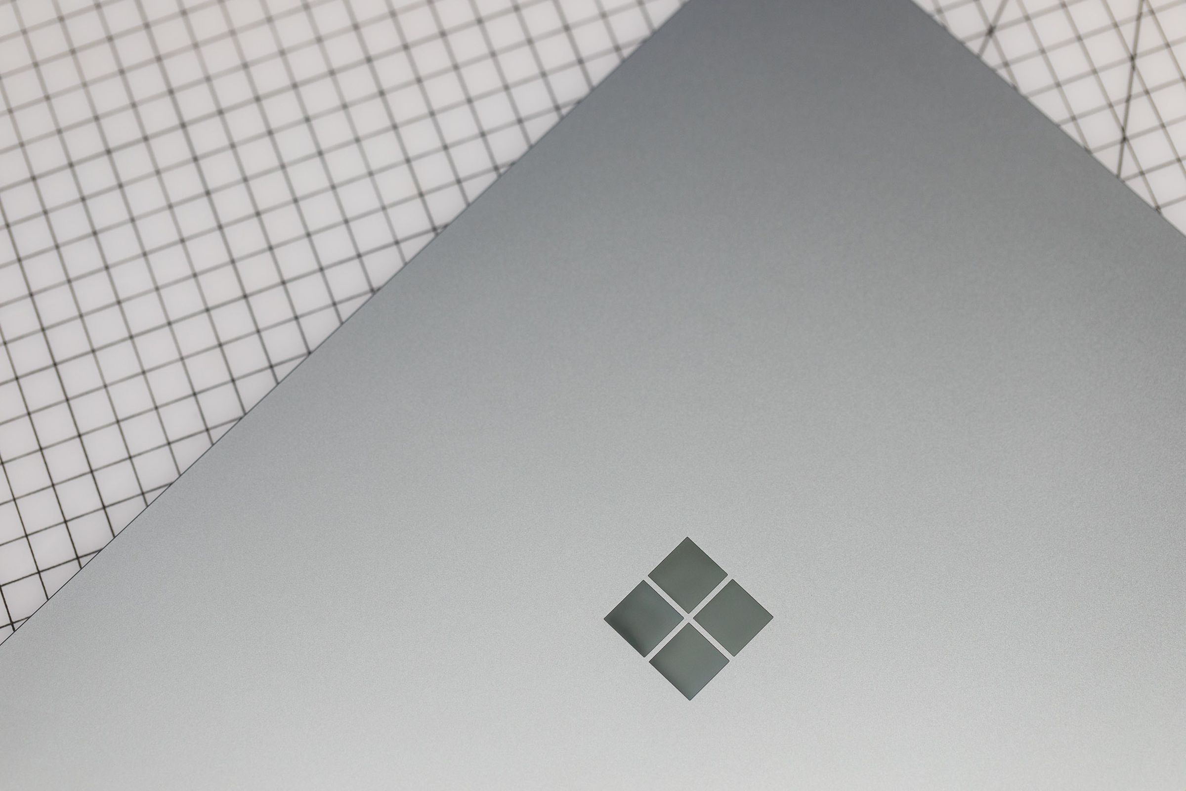 The Windows logo on the Surface Laptop 5.