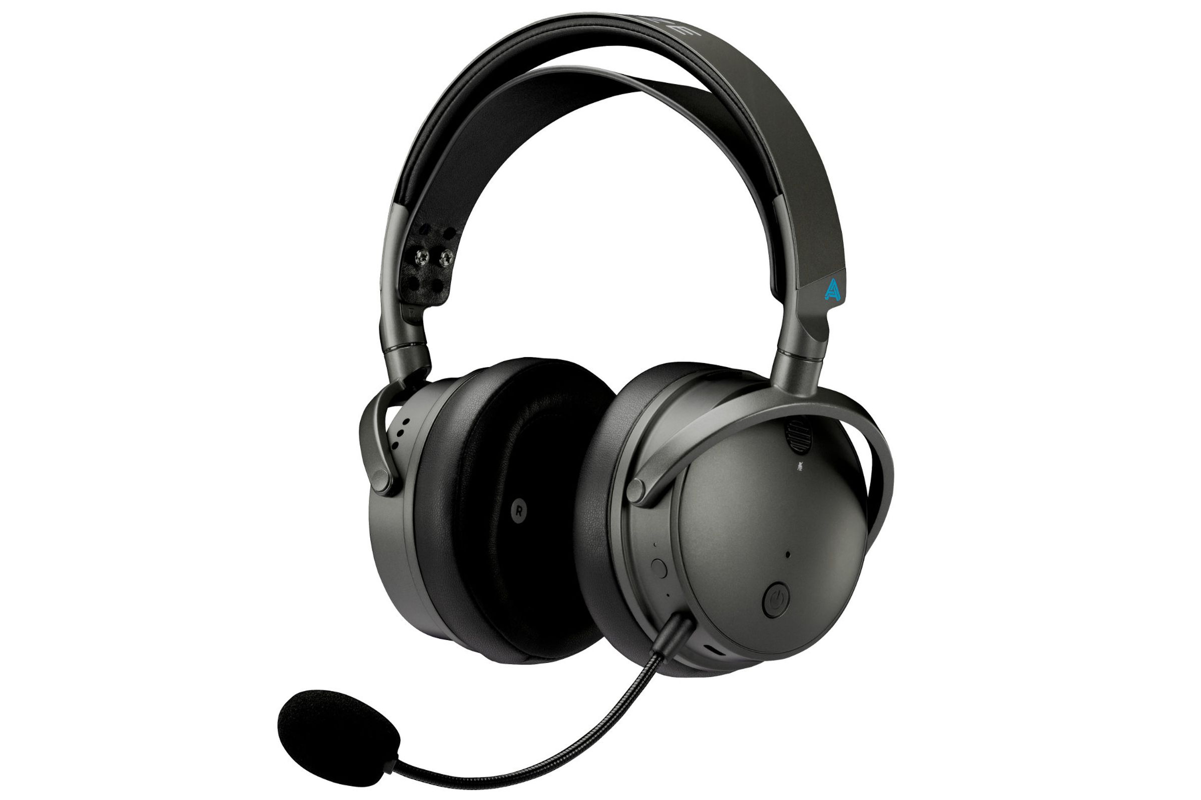 Audeze’s Maxwell gaming headset. This image shows off its plain design along with its detachable boom microphone.