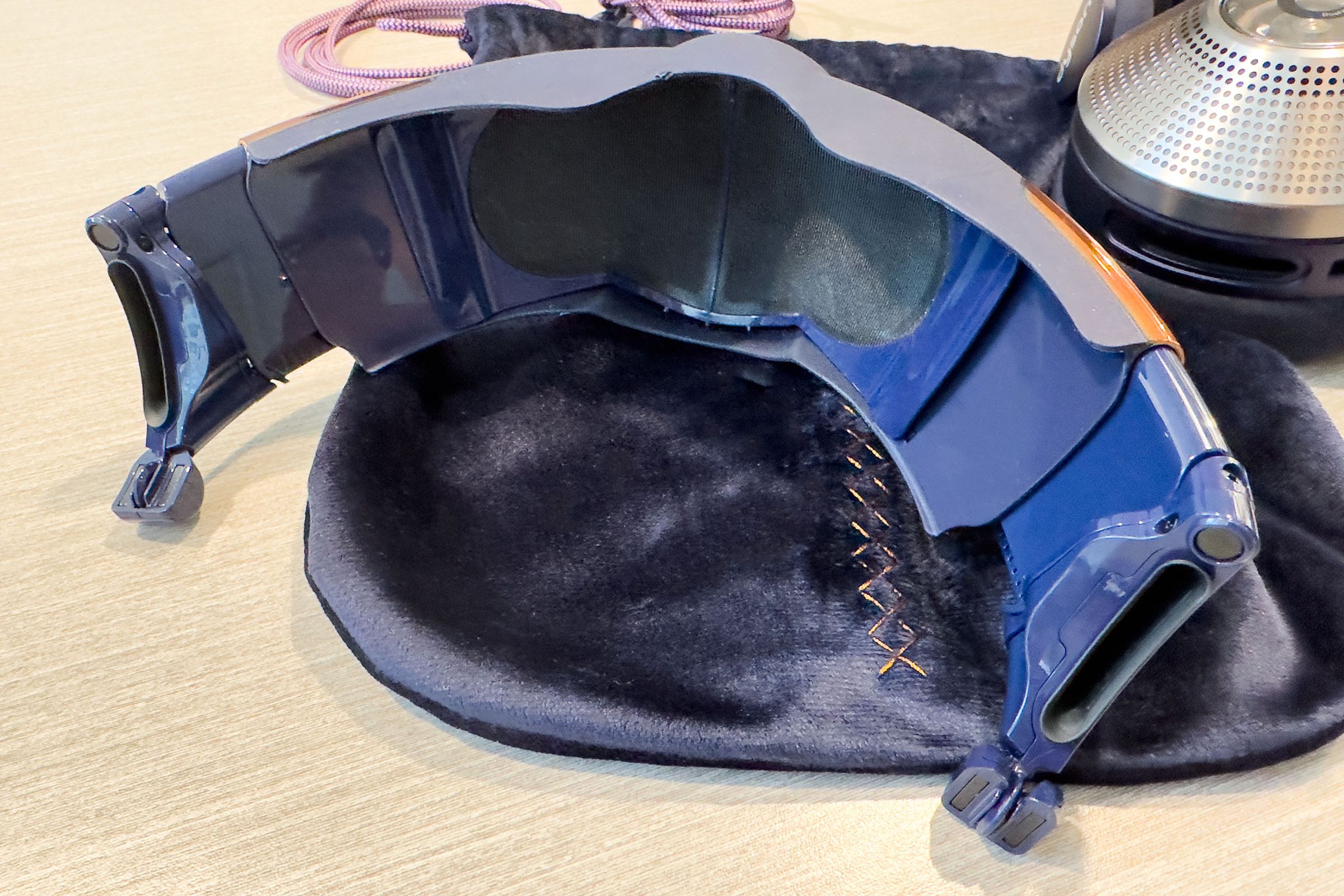 The inside view of the Dyson Zone’s face visor