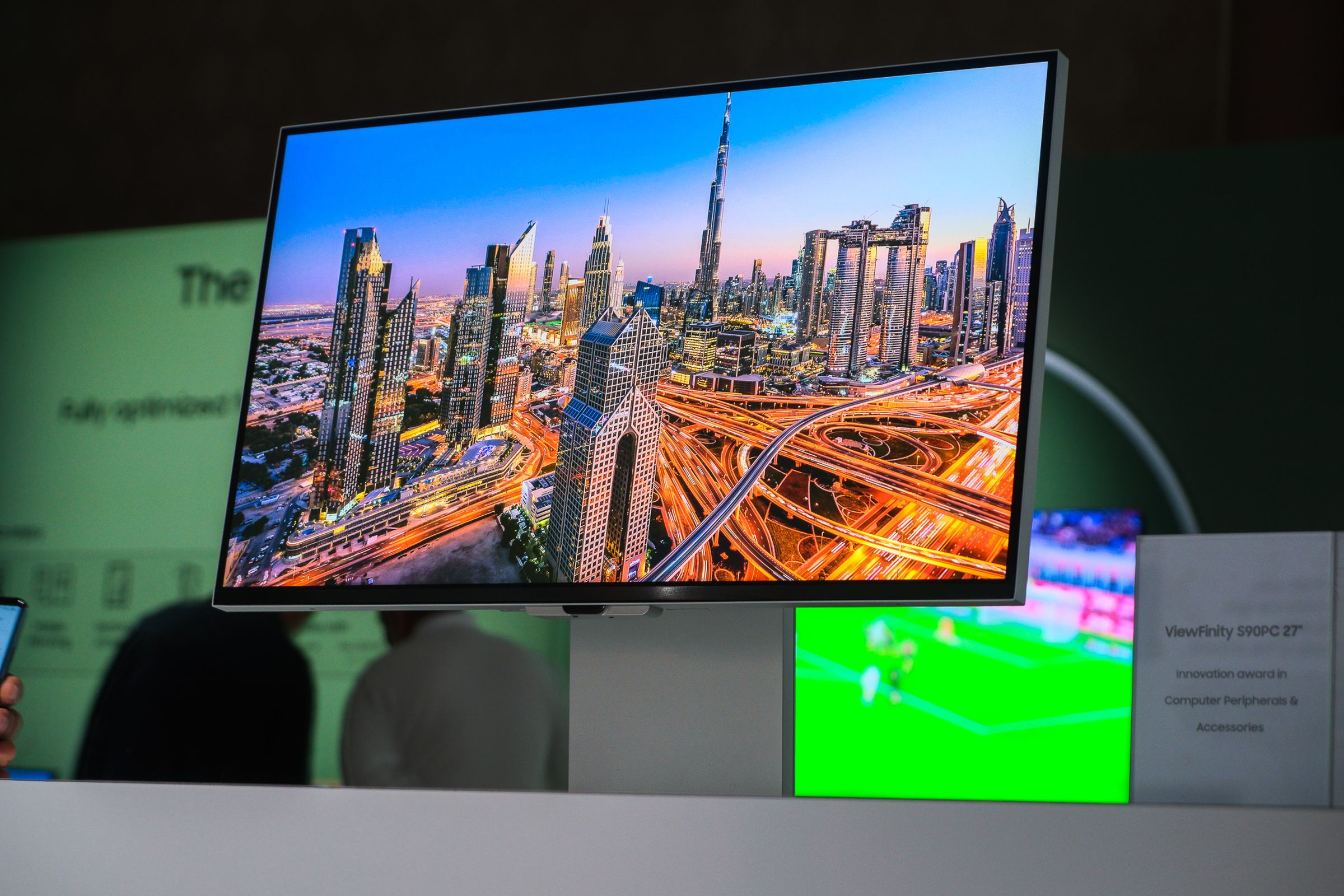 A photo of Samsung’s ViewFinity S9 display at CES 2023.