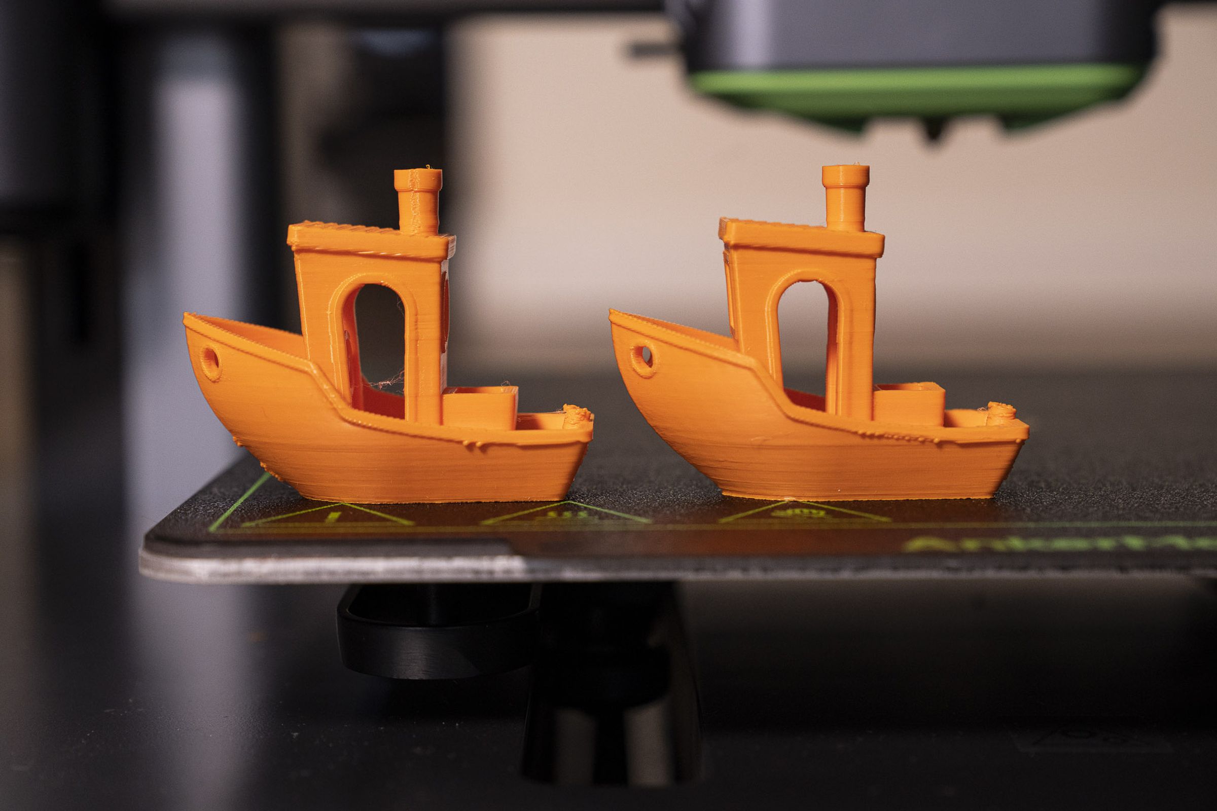 My Benchy, before and after the March update. The zits on the ship’s bow are gone, but not the ringing.