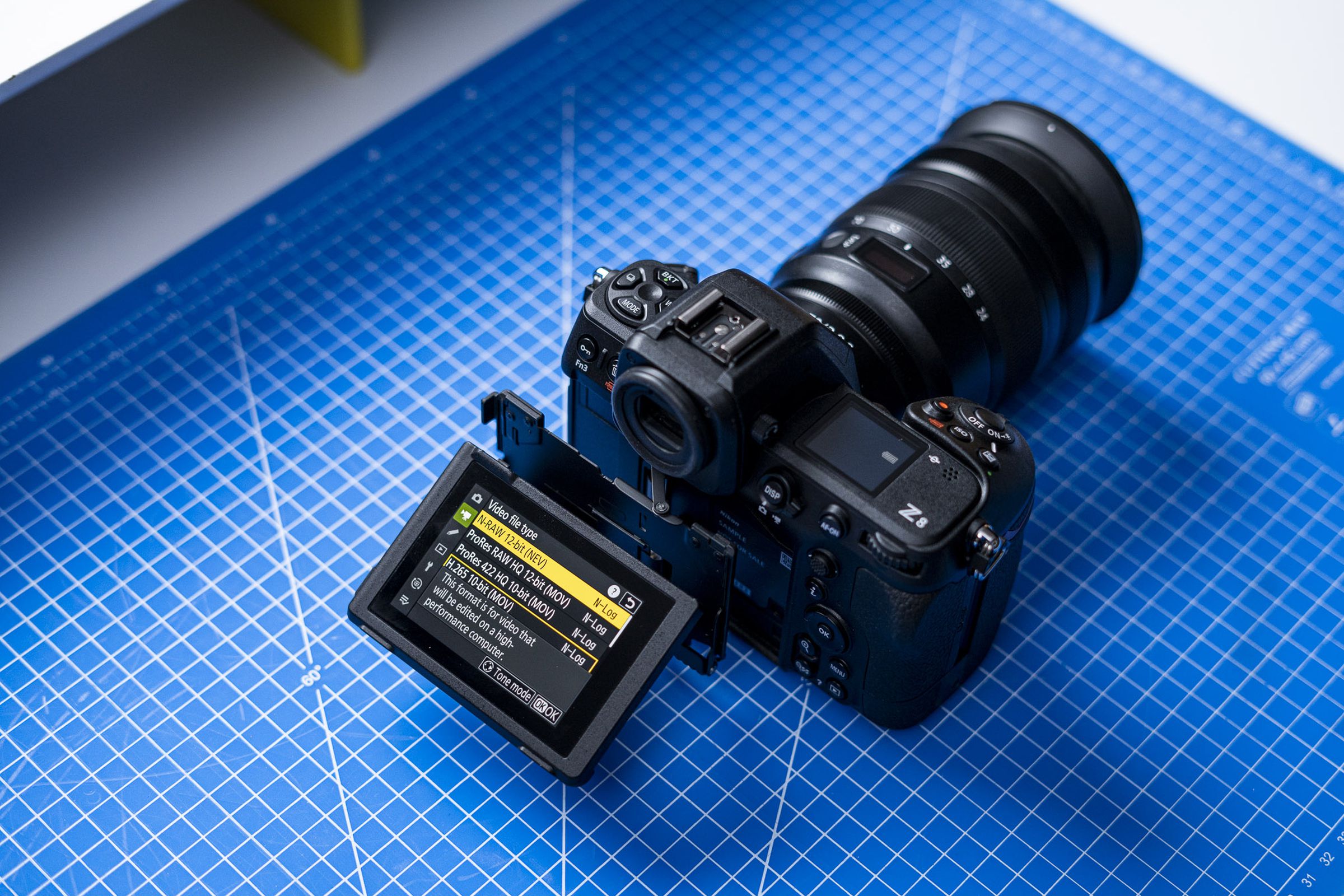 The Z8 can shoot video in 12-bit N-RAW at 8K 60fps or 4K 120fps.
