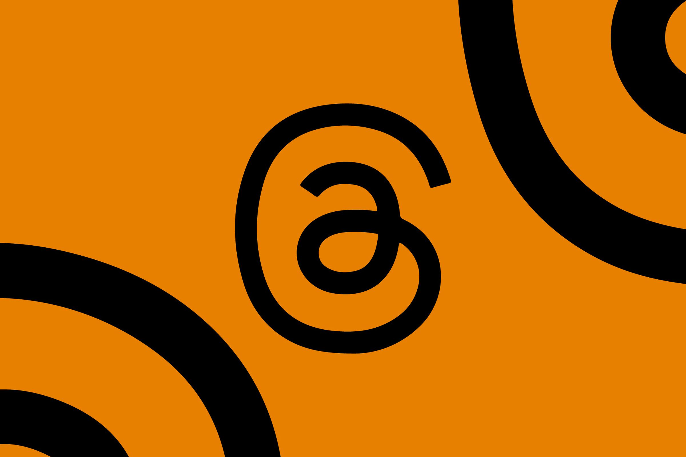 Illustration of the Threads app logo