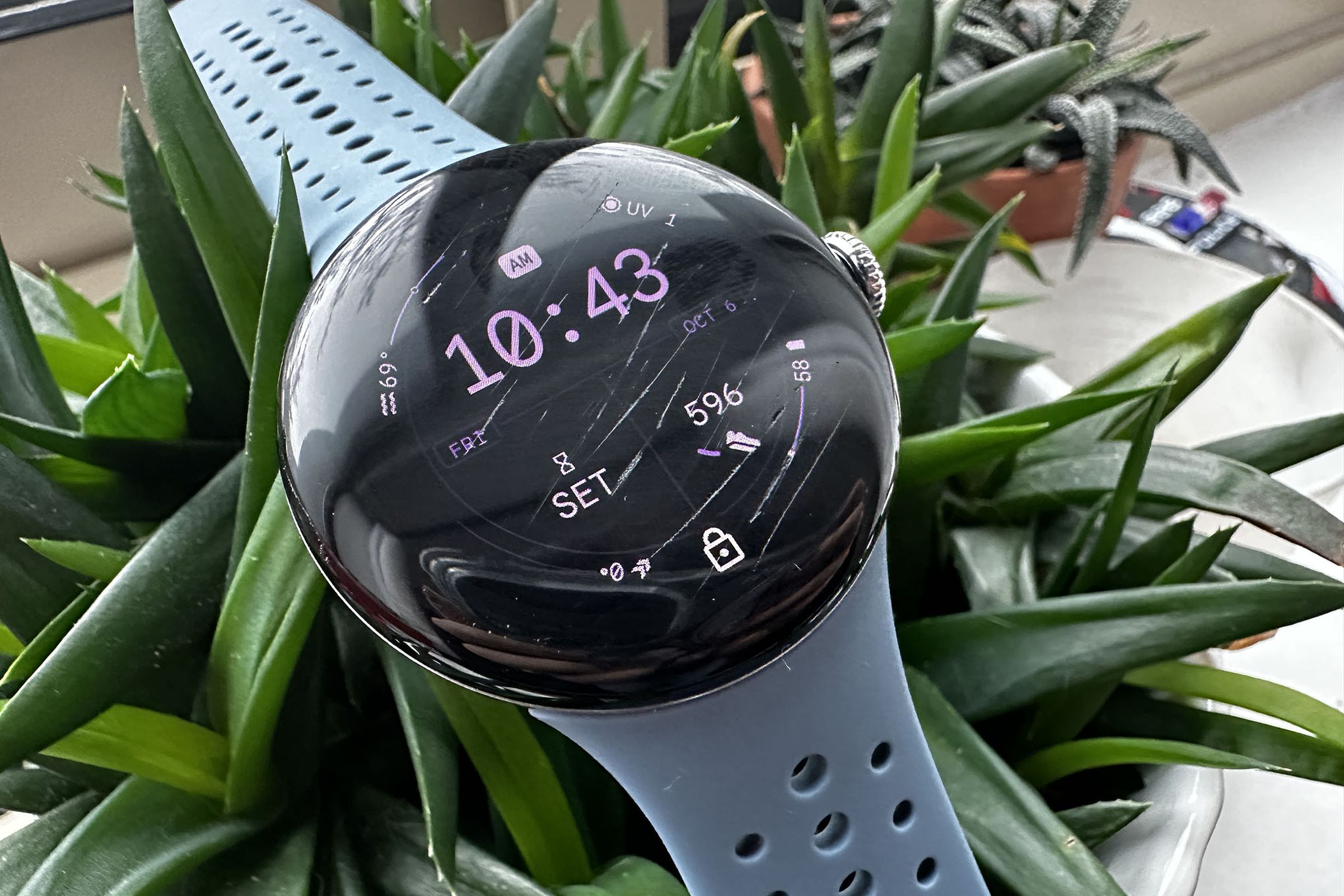 Scratched up Pixel Watch 2