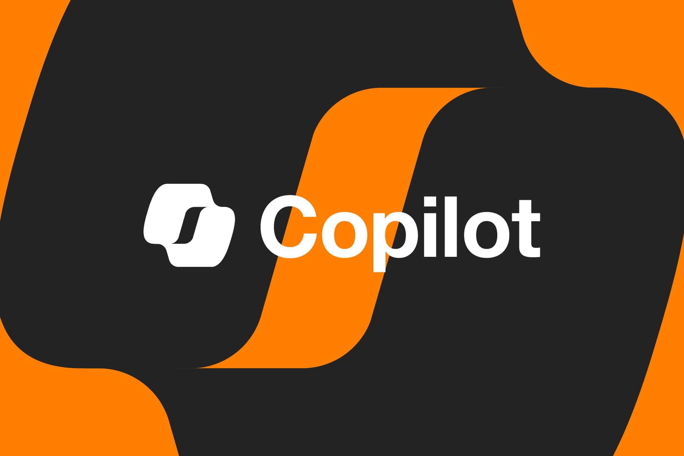 Vector collage of the Microsoft Copilot logo.