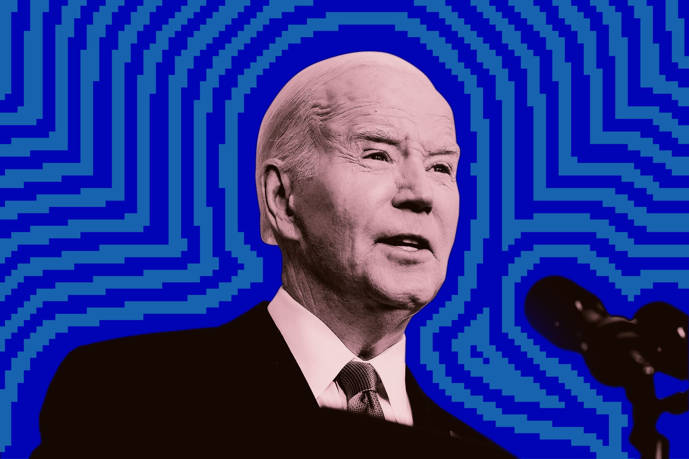 Photo illustration of President Joe Biden.