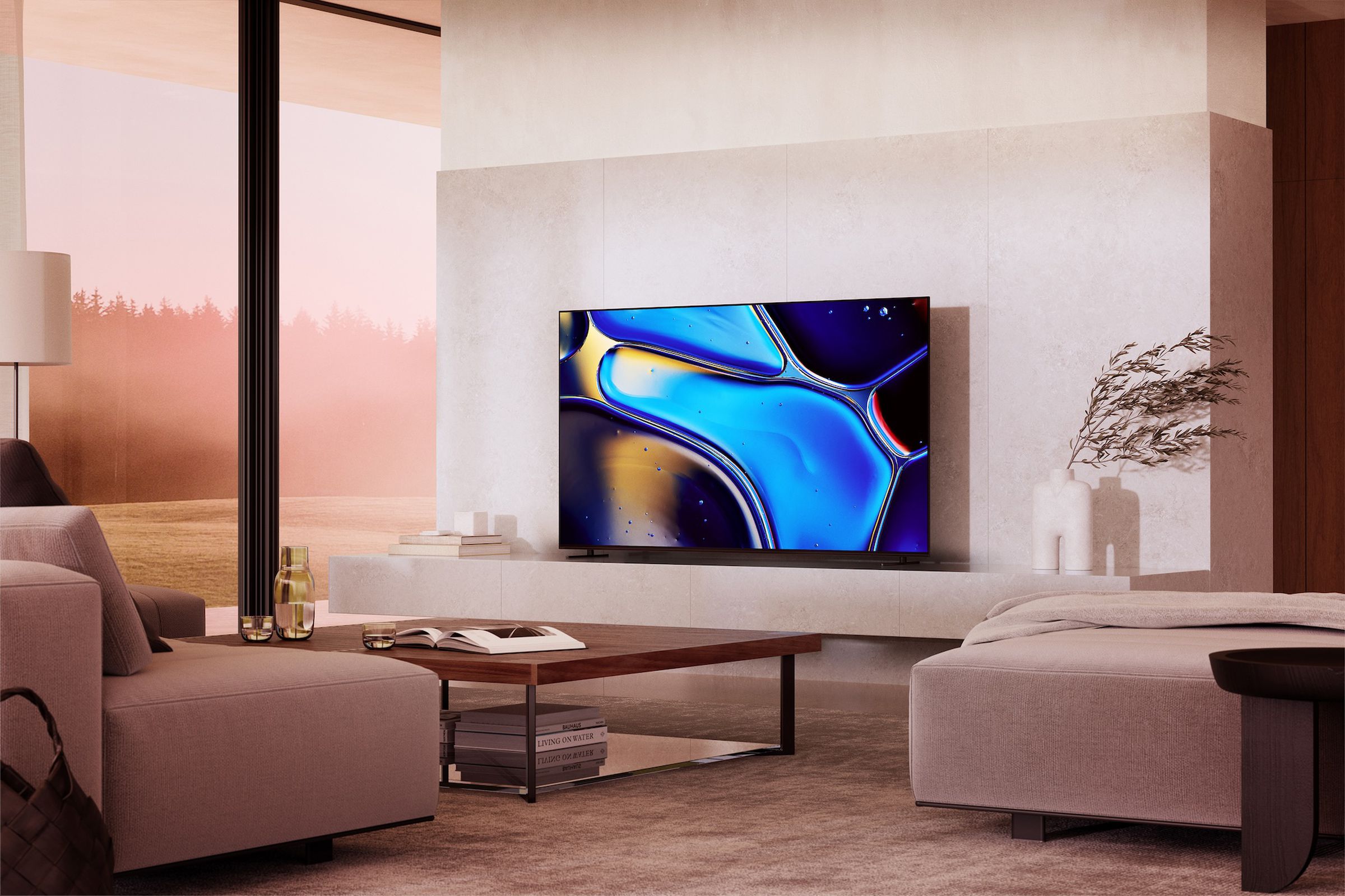 A marketing image of Sony’s Bravia 8 OLED TV.