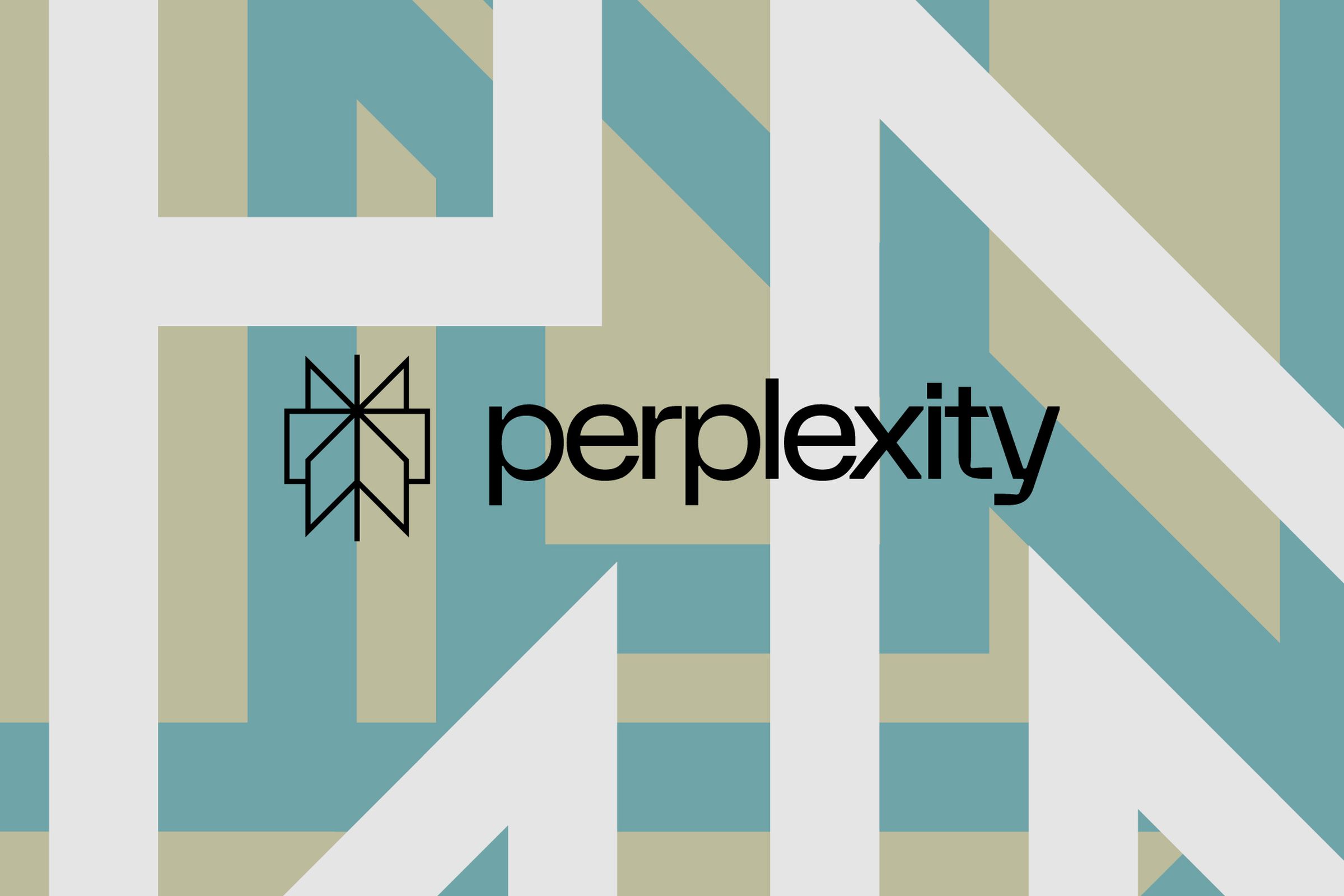 Vector collage of the Perplexity logo.