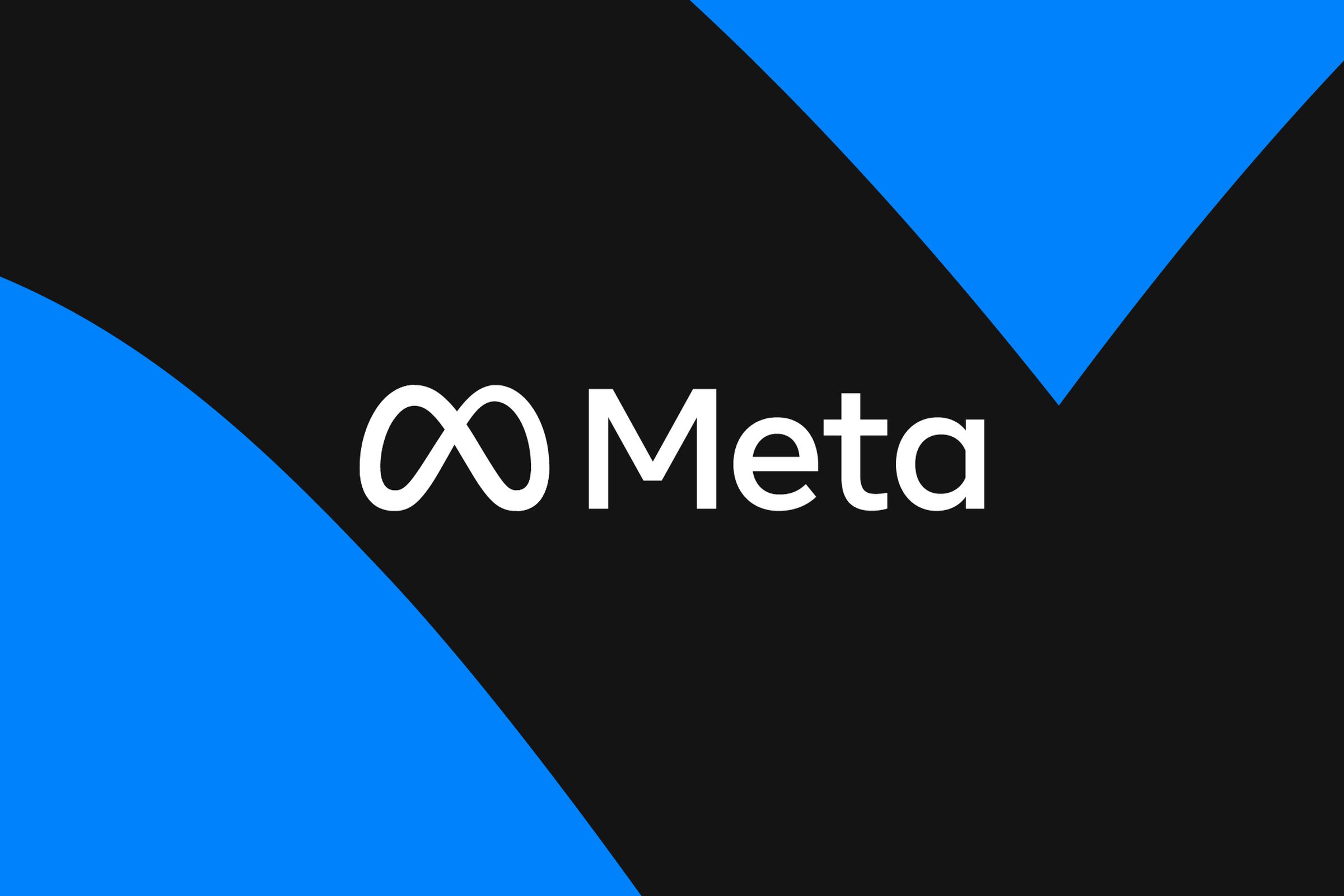 Vector illustration of the Meta logo.