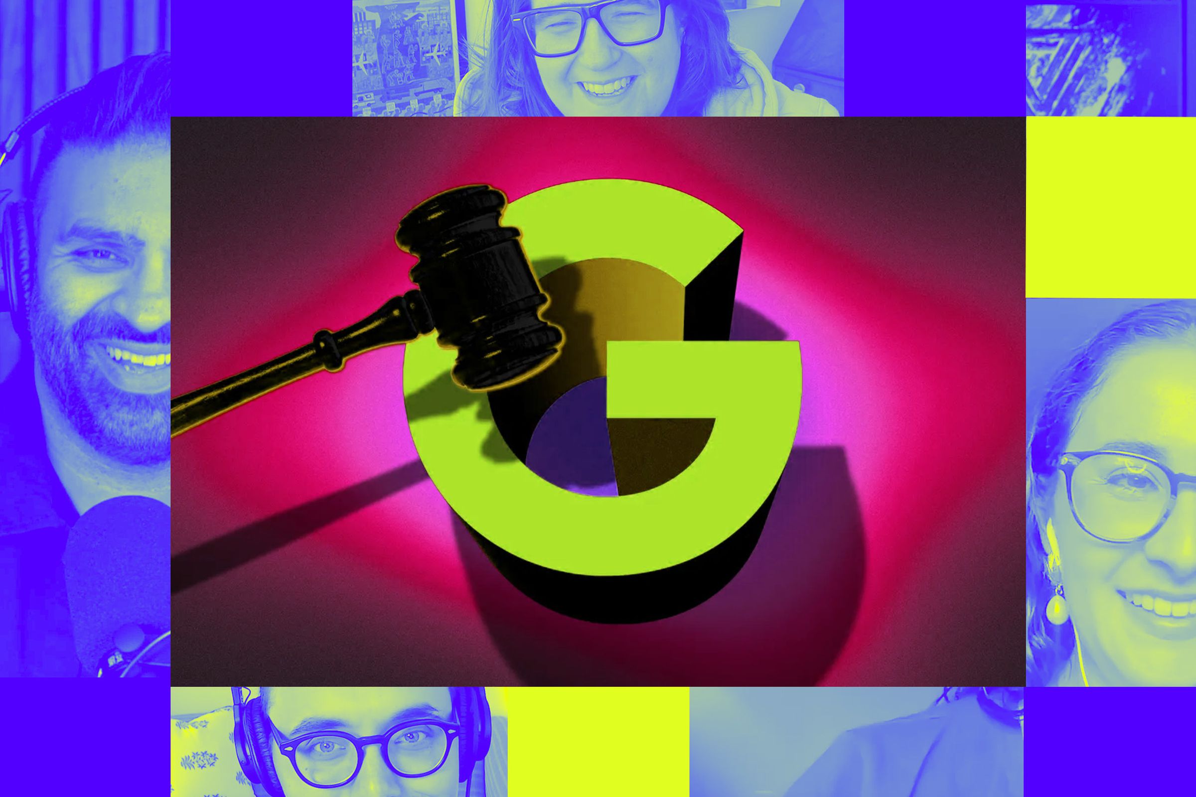 Google logo with gavel