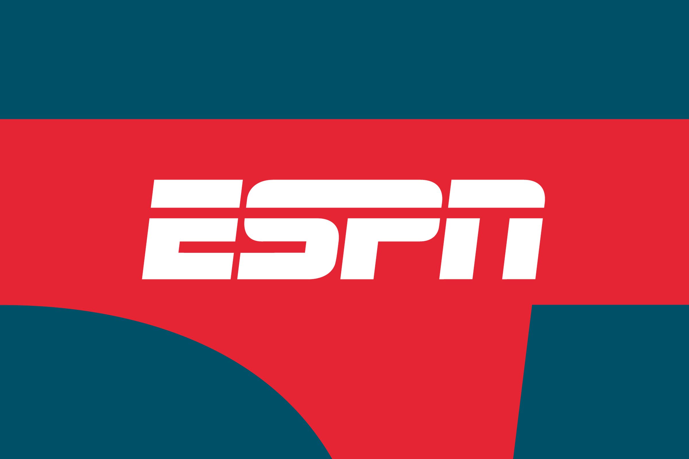 Vector illustration of the ESPN logo.