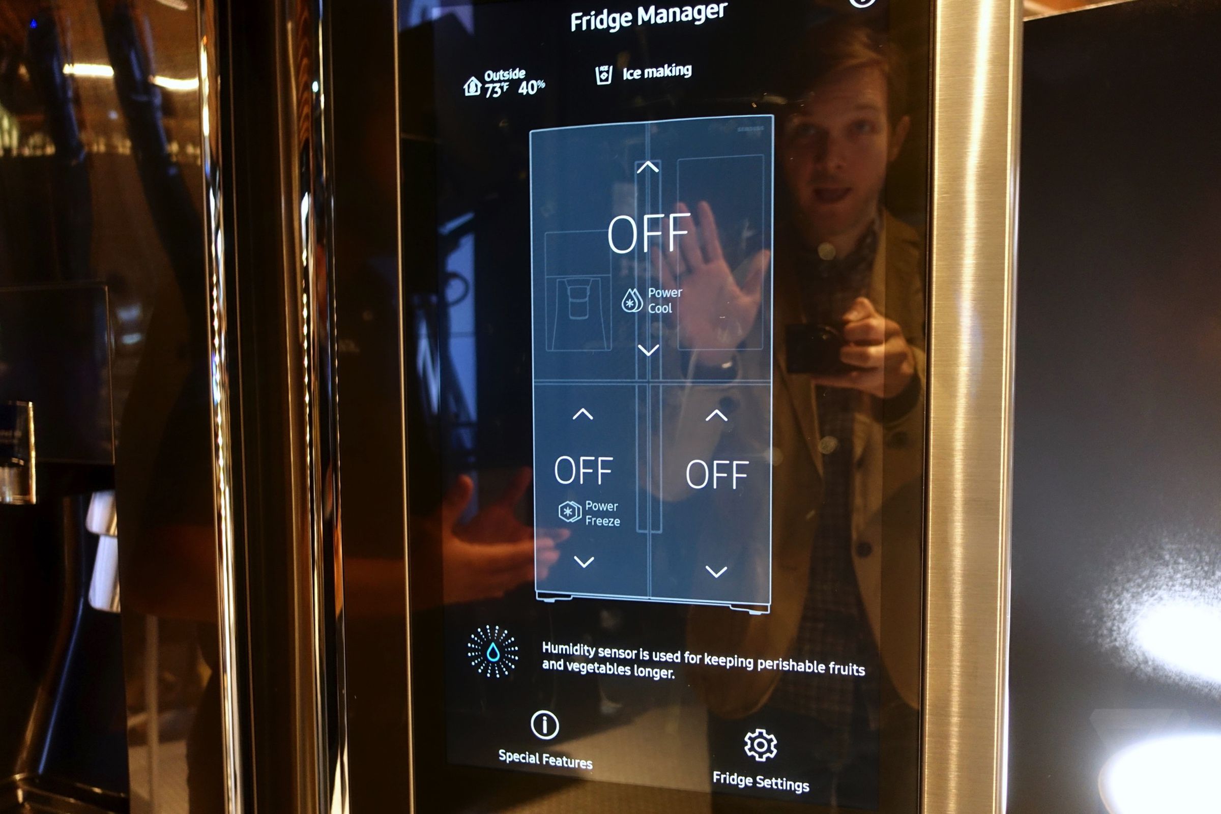 A crazy-ass smart fridge