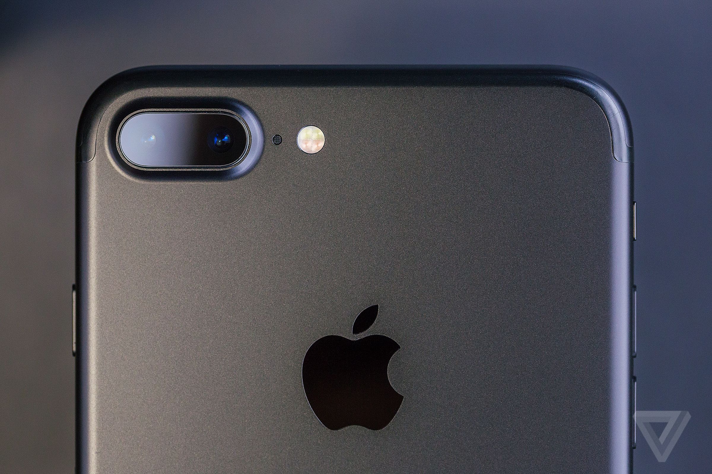 iPhone 7 Plus rear closeup showing two camera module