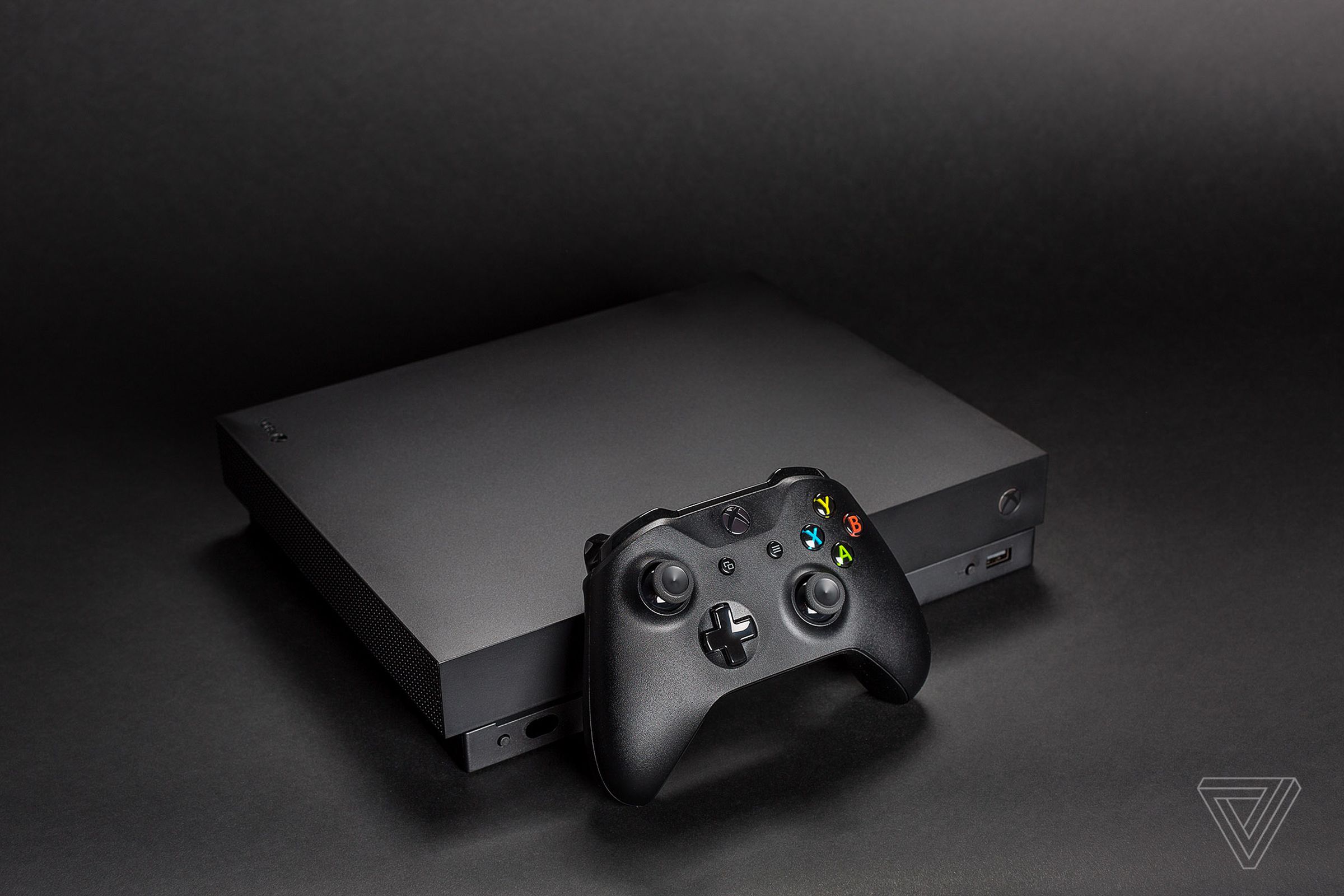 The 4K-capable Xbox One X.
