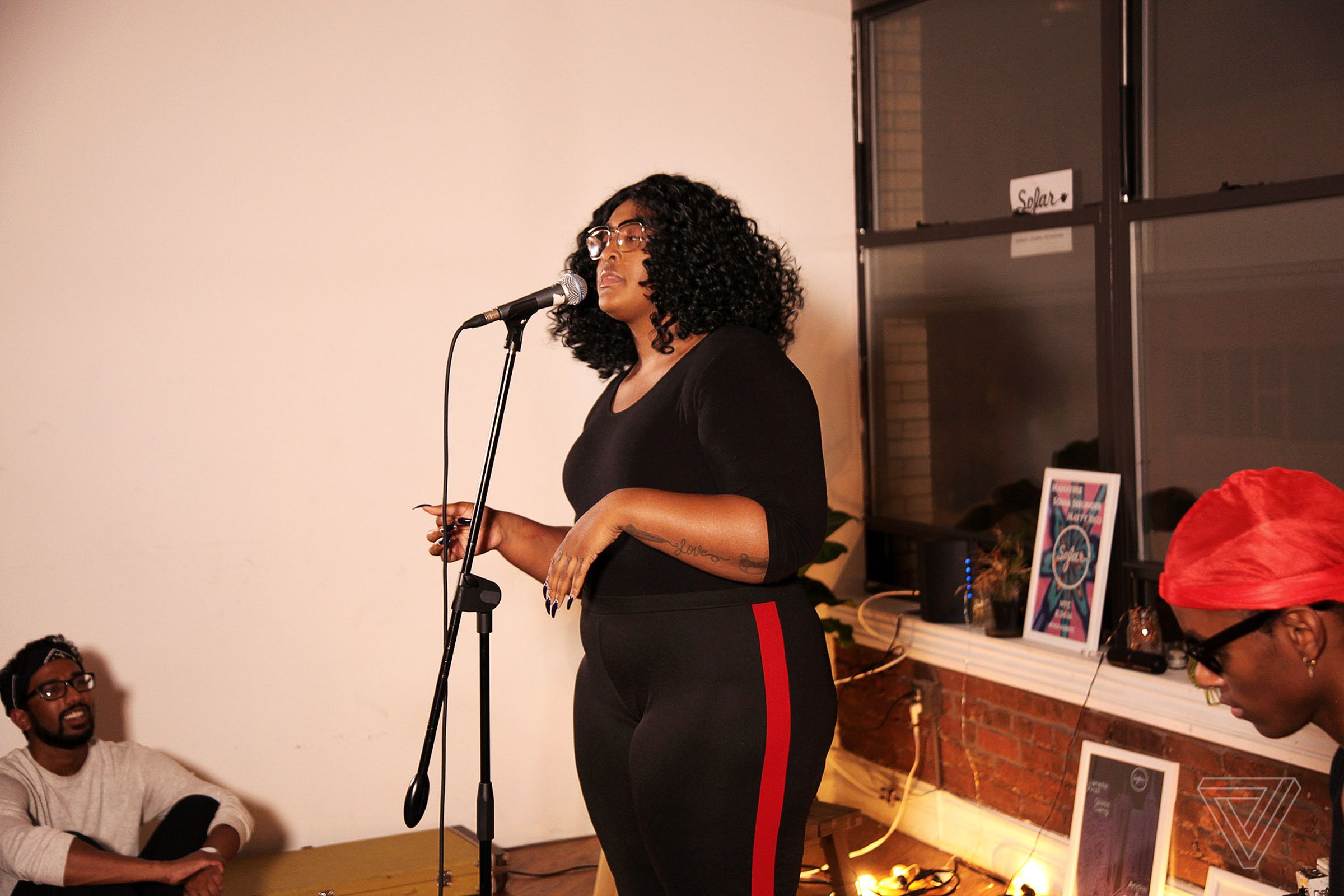 Rayana Jay at a SoFar Sounds show in Chinatown