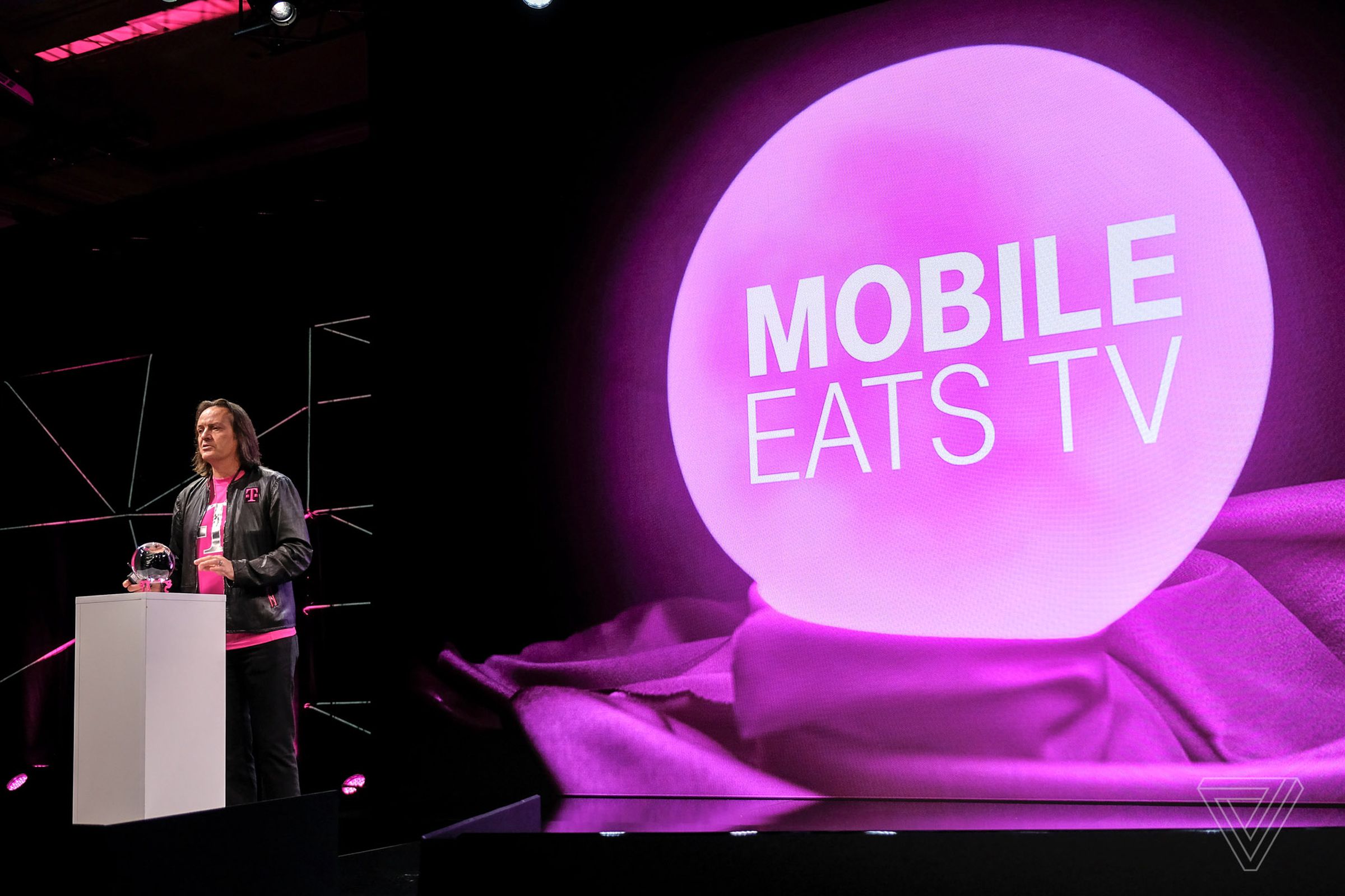 T-Mobile CEO John Legere at CES 2017. 