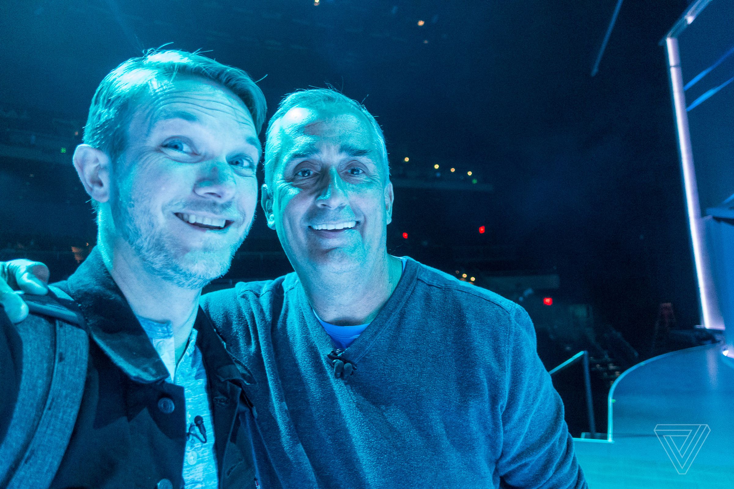 I hoped a cheerful selfie could convince CEO Brian Krzanich to change his mind about an on-the-record interview. Nope.