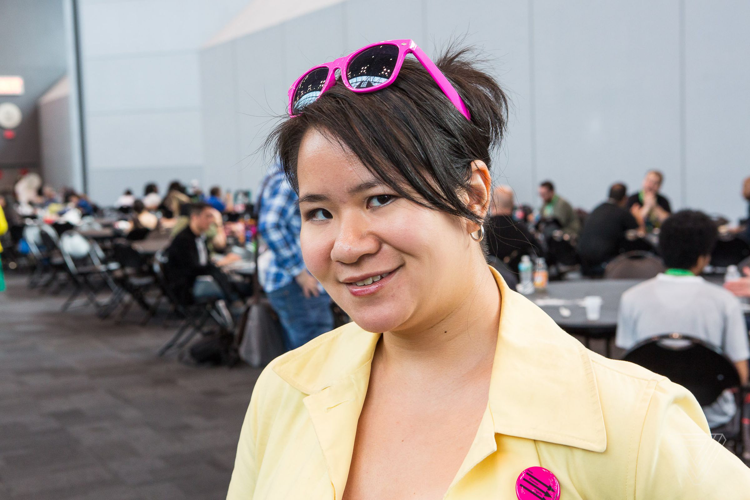 Tor books editor and steampunk activist Diana Pho at the New York Comic Con 2017.