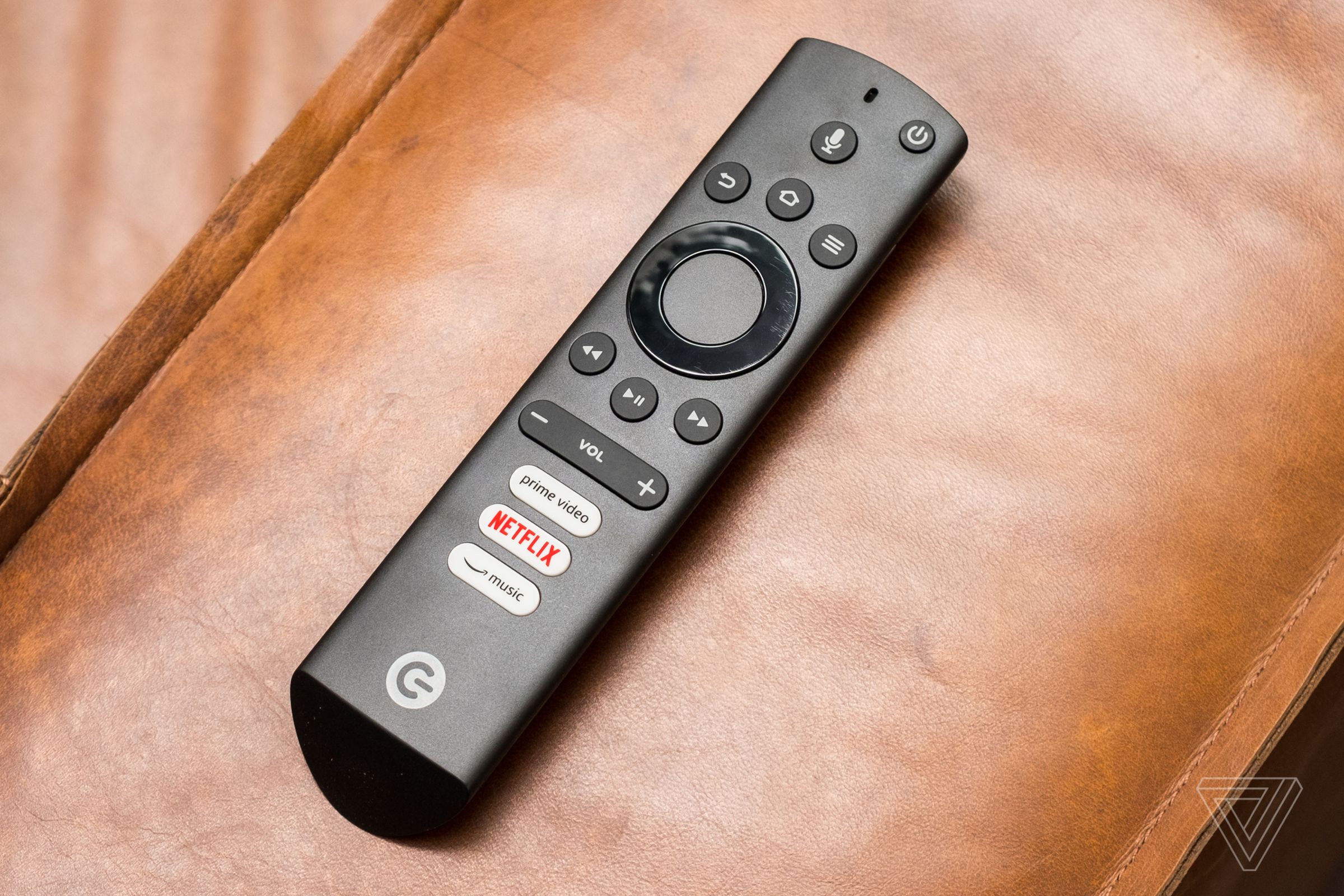 The included remote is very similar to the one that comes with Fire TV devices.